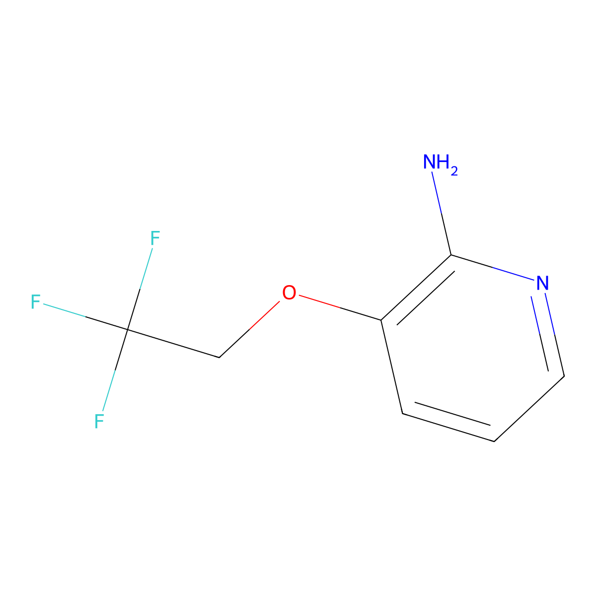 3-(2,2,2-Trifluoroethoxy)pyridin-2-amine molecular structure, CAS 1037160-20-5
