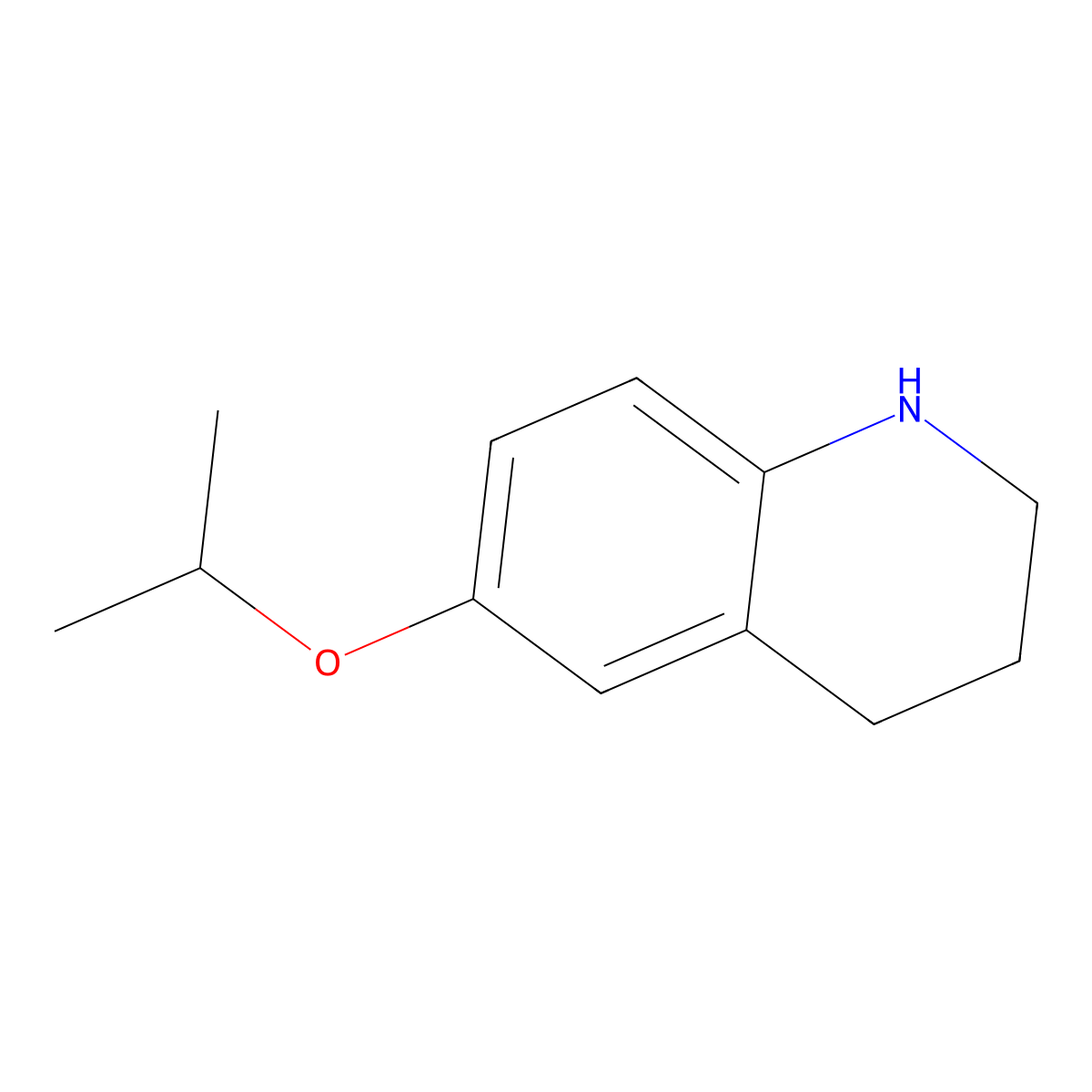6-(Propan-2-yloxy)-1,2,3,4-tetrahydroquinoline molecular structure, CAS 1037163-65-7