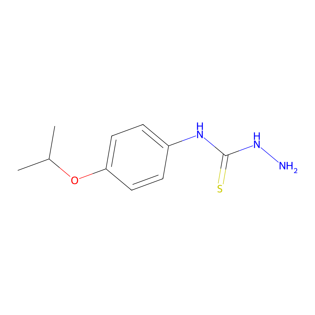 3-Amino-1-[4-(propan-2-yloxy)phenyl]thiourea molecular structure, CAS 1037165-03-9