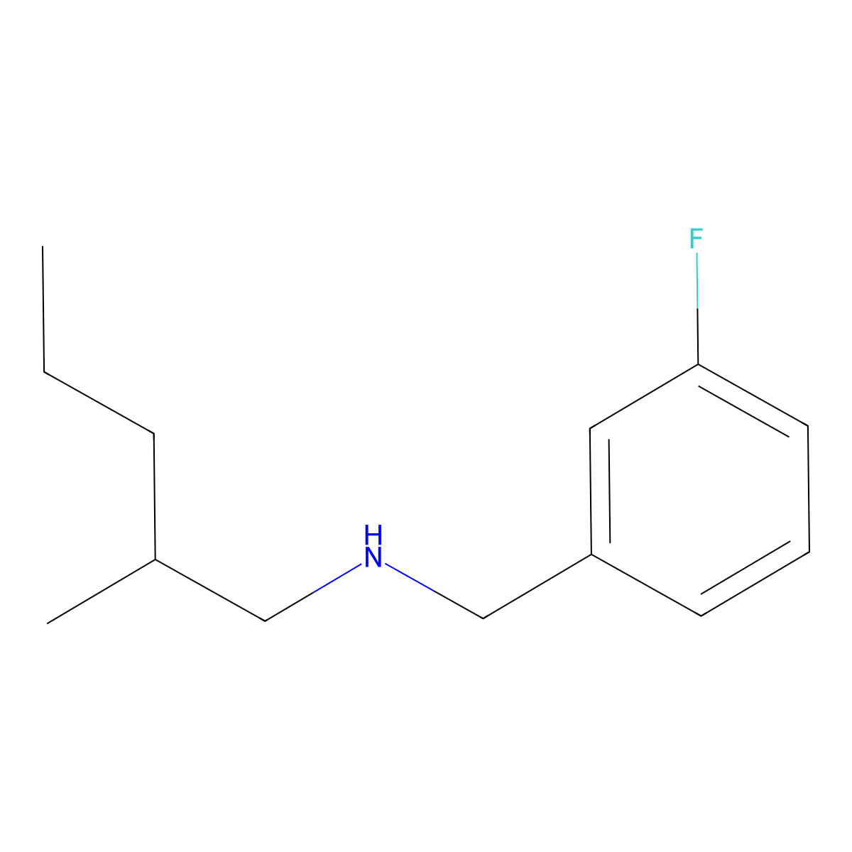 [(3-Fluorophenyl)methyl](2-methylpentyl)amine molecular structure, CAS 1037166-19-0