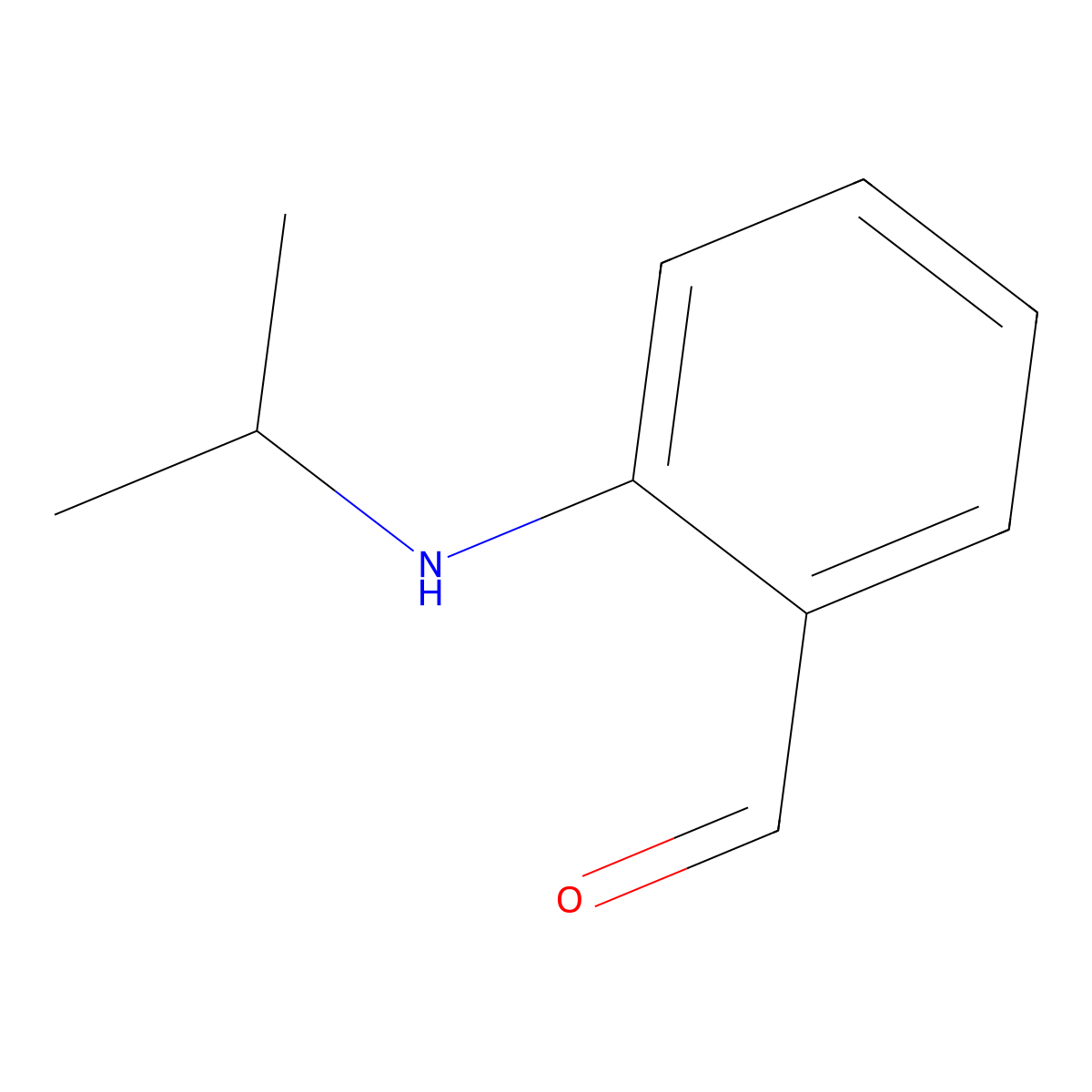 2-((Propan-2-yl)amino)benzaldehyde molecular structure, CAS 103718-15-6