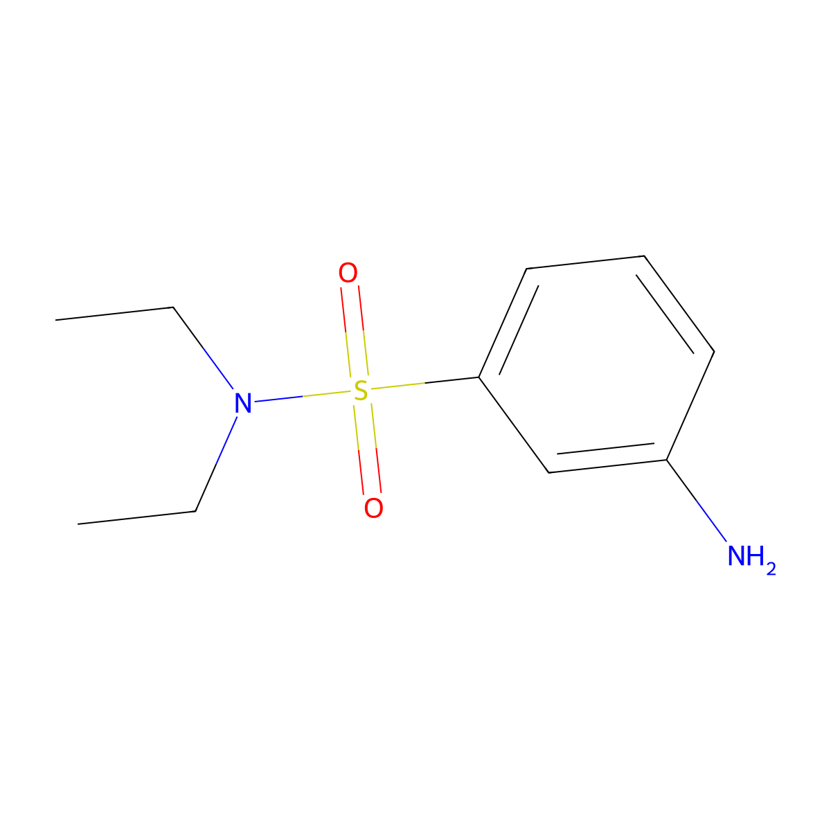 3-Amino-N,N-diethylbenzene-1-sulfonamide molecular structure, CAS 10372-41-5