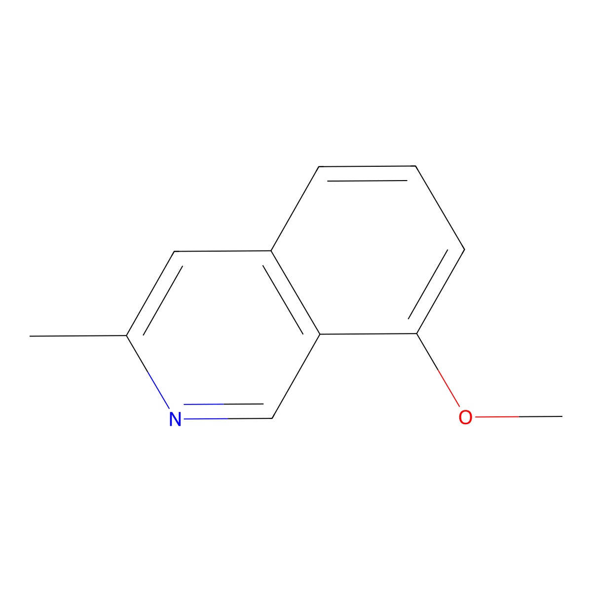 8-Methoxy-3-methylisoquinoline molecular structure, CAS 1037219-57-0