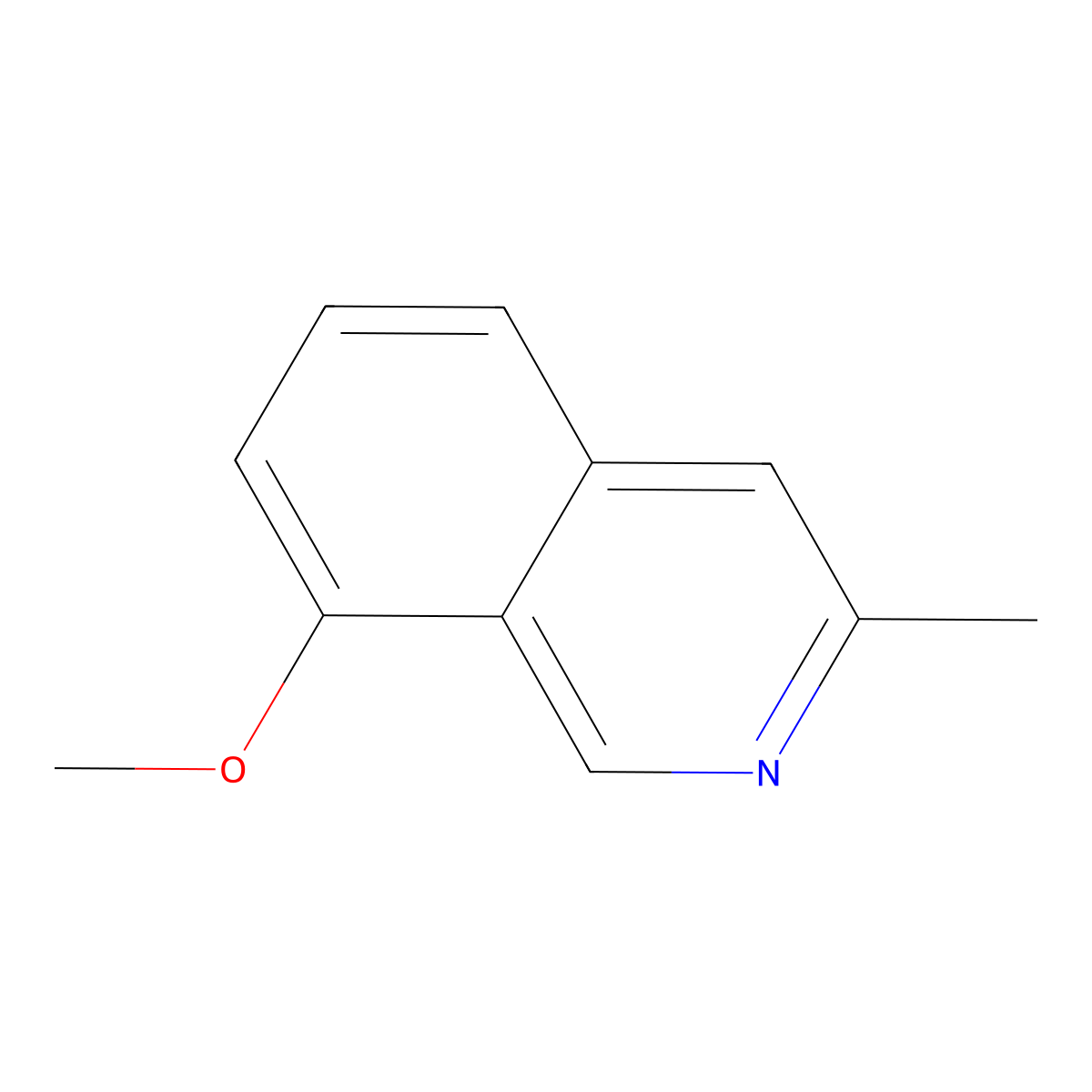 8-Methoxy-3-methylisoquinoline molecular structure, CAS 1037219-57-0