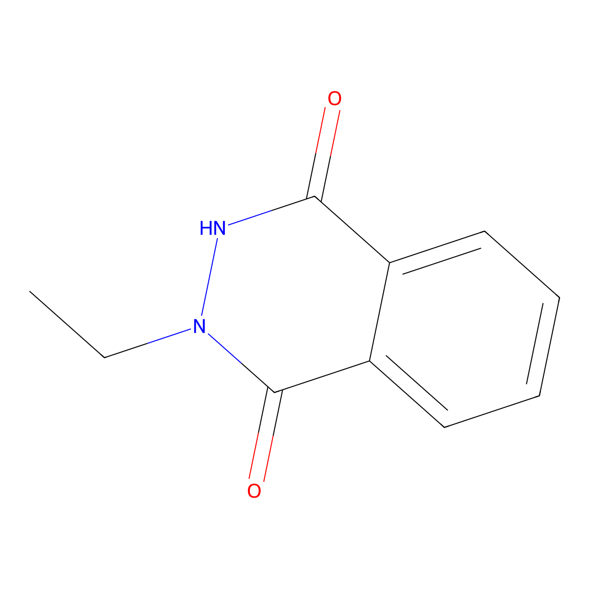 2-Ethyl-2,3-dihydrophthalazine-1,4-dione molecular structure, CAS 103724-39-6