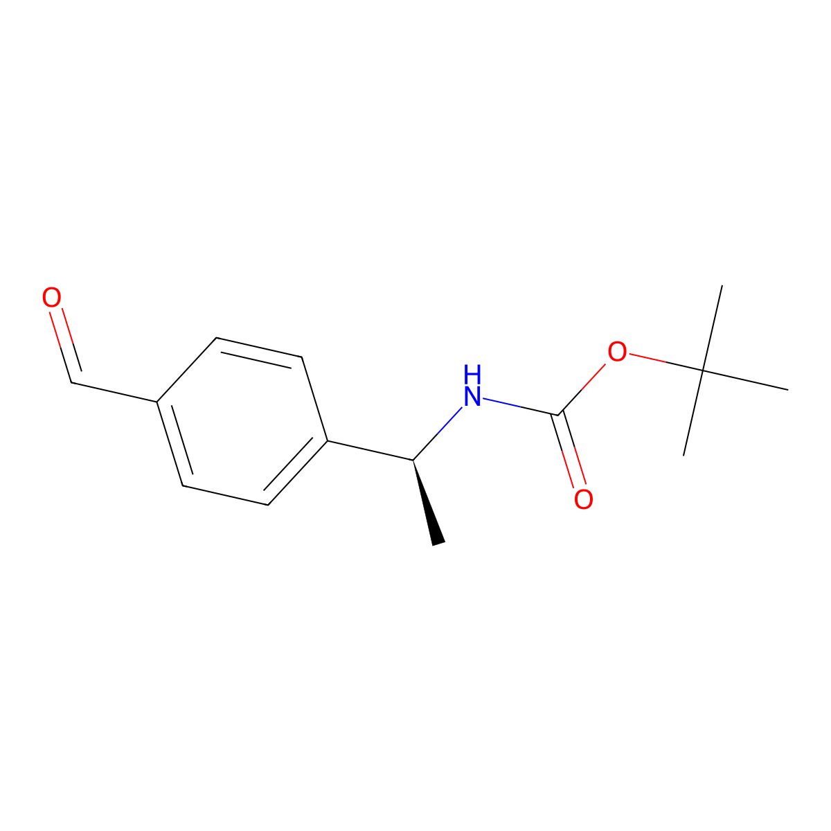 (S)-tert-Butyl (1-(4-formylphenyl)ethyl)carbamate molecular structure, CAS 1037252-32-6