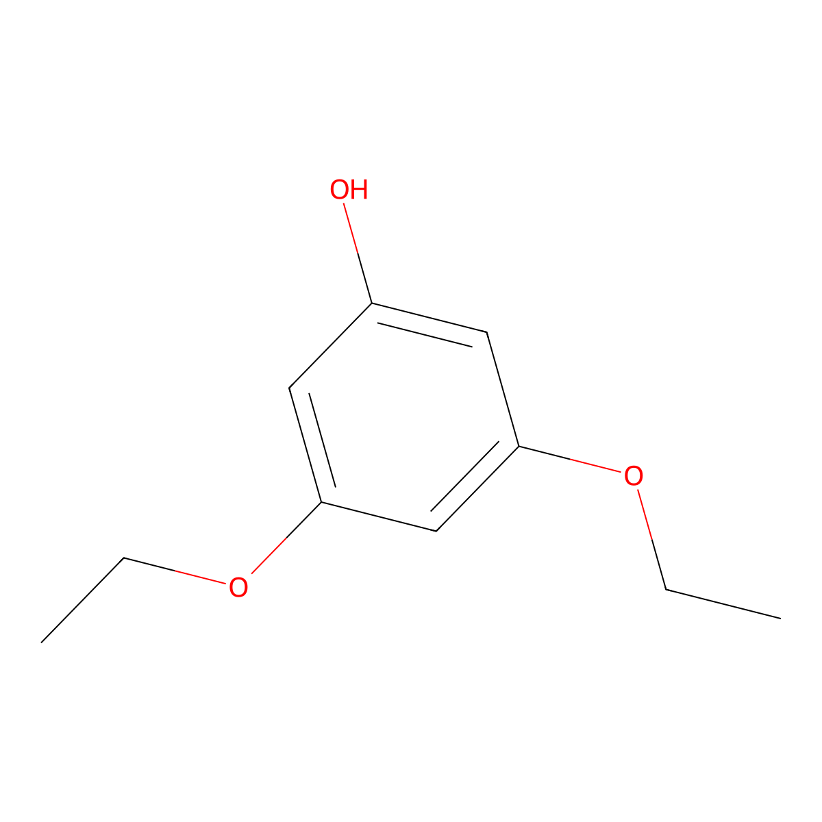 3,5-Diethoxyphenol molecular structure, CAS 10373-41-8