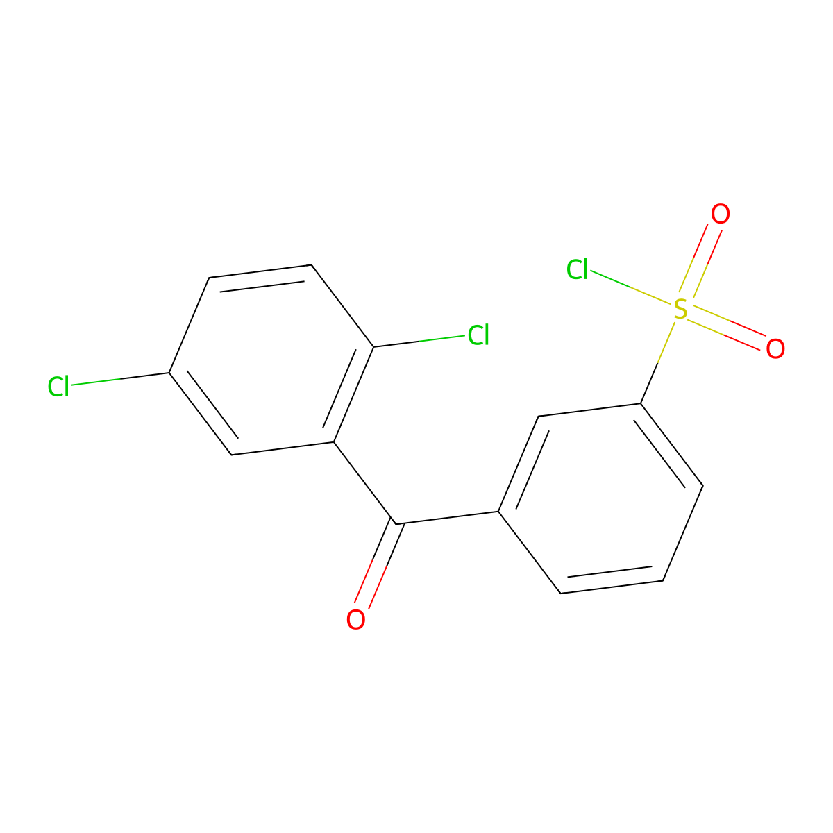 3-(2,5-Dichlorobenzoyl)benzenesulfonyl chloride molecular structure, CAS 1037306-65-2