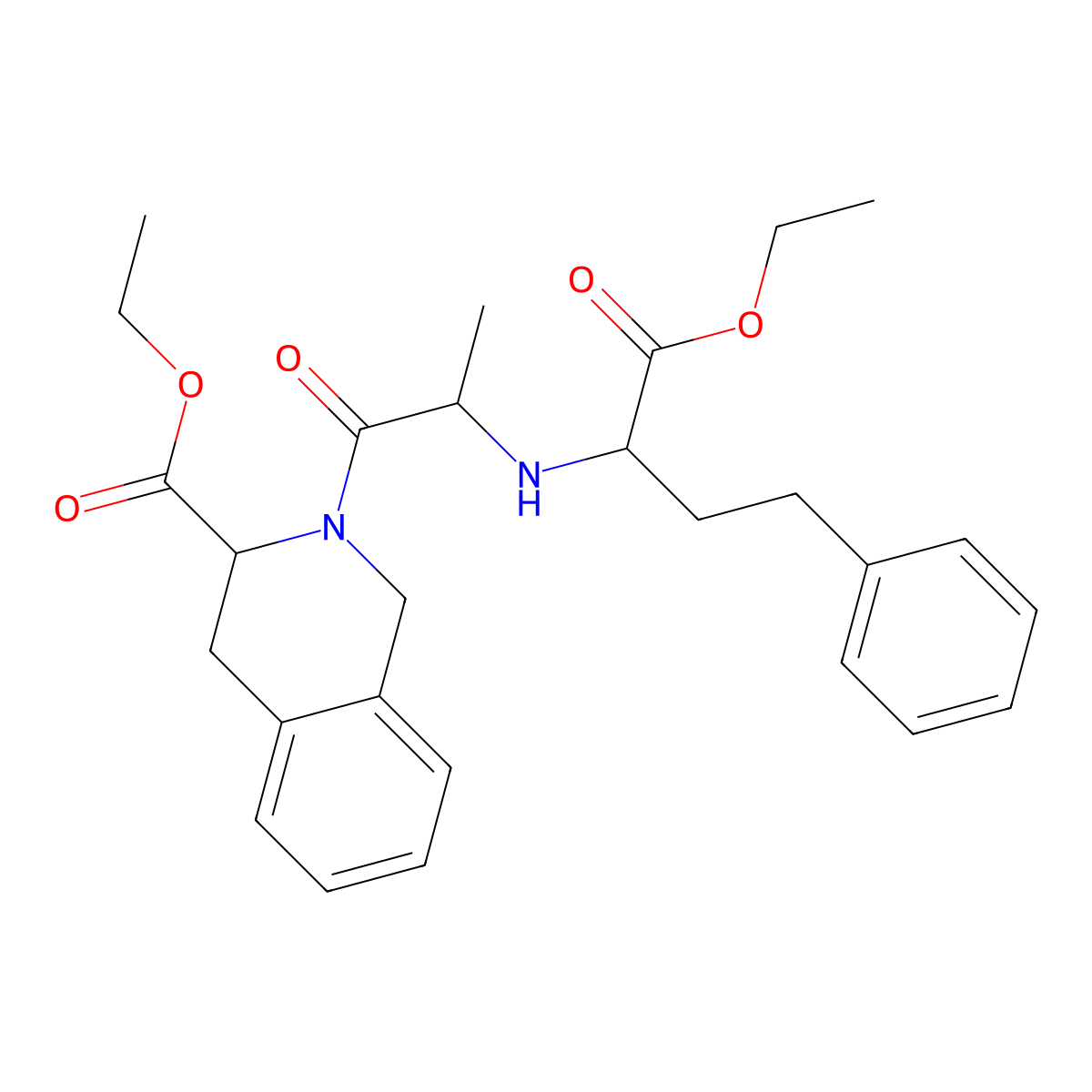 Quinapril Ethyl Ester molecular structure, CAS 103733-36-4