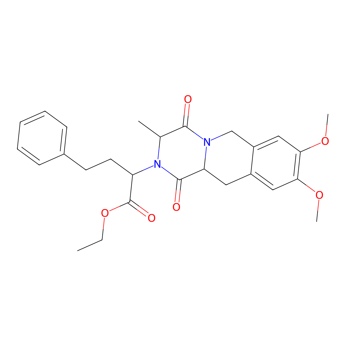 Moexipril Diketopiperazine molecular structure, CAS 103733-51-3
