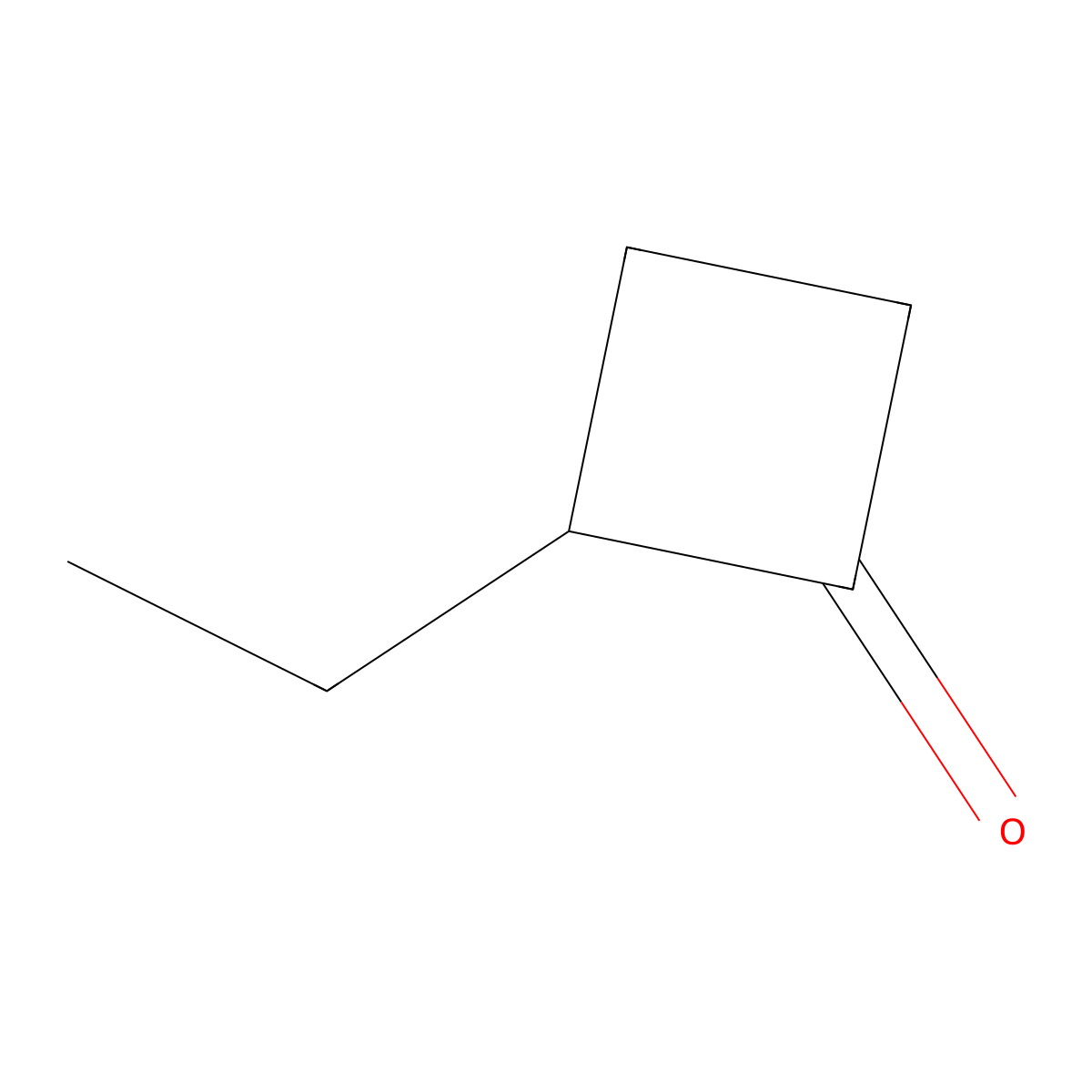 2-Ethylcyclobutanone molecular structure, CAS 10374-14-8