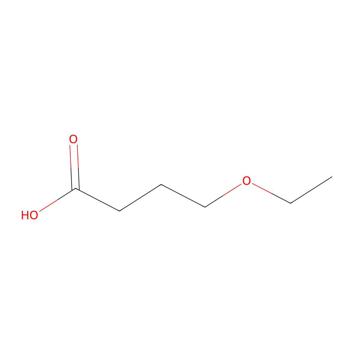 4-Ethoxybutanoic acid molecular structure, CAS 10374-37-5