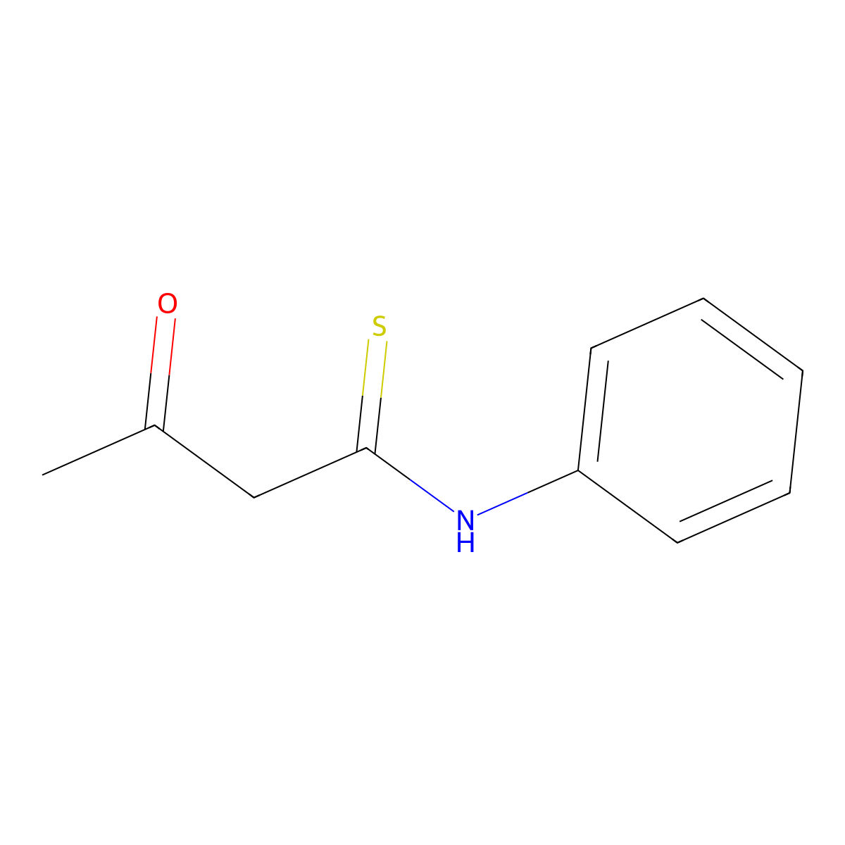 Butanethioamide, 3-oxo-N-phenyl- molecular structure, CAS 10374-66-0