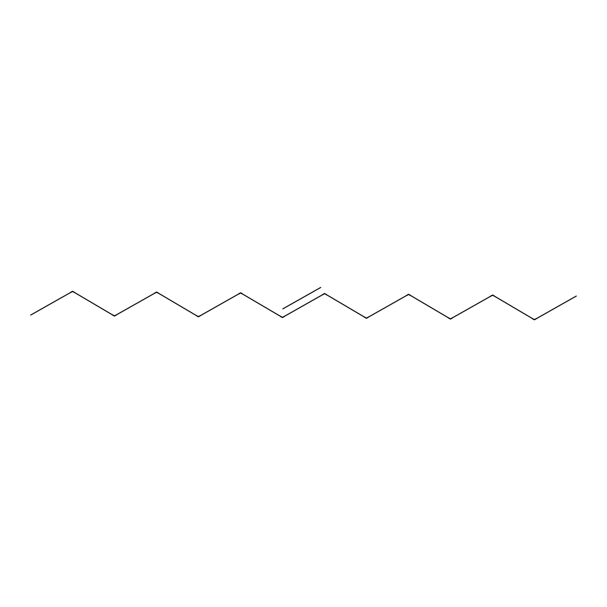 7-Tetradecene molecular structure, CAS 10374-74-0