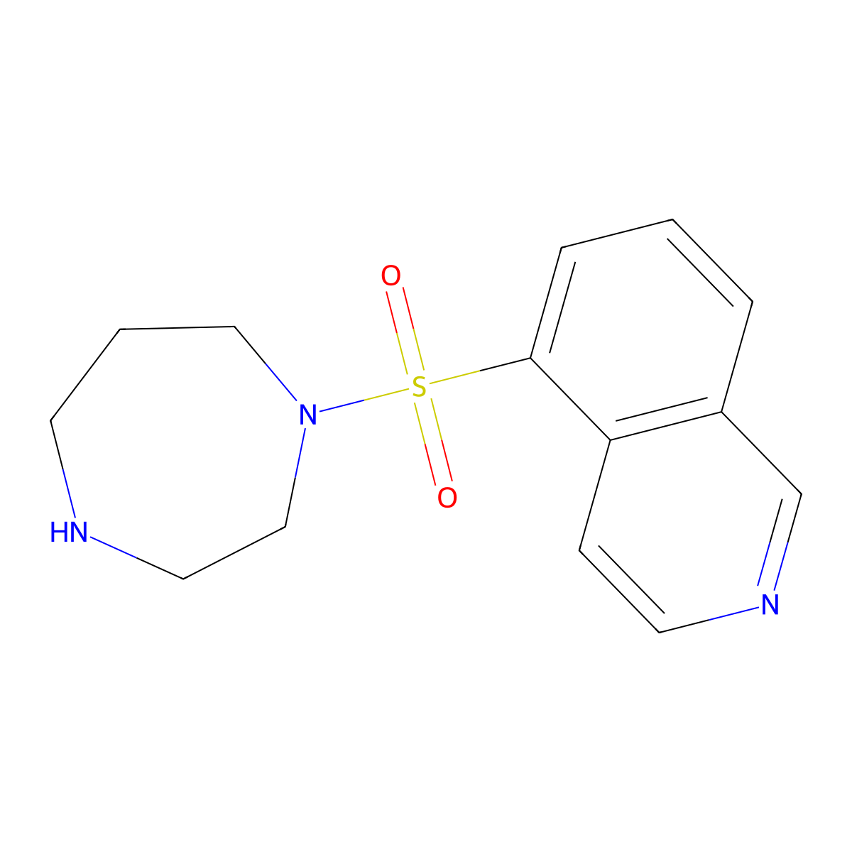 Fasudil molecular structure, CAS 103745-39-7