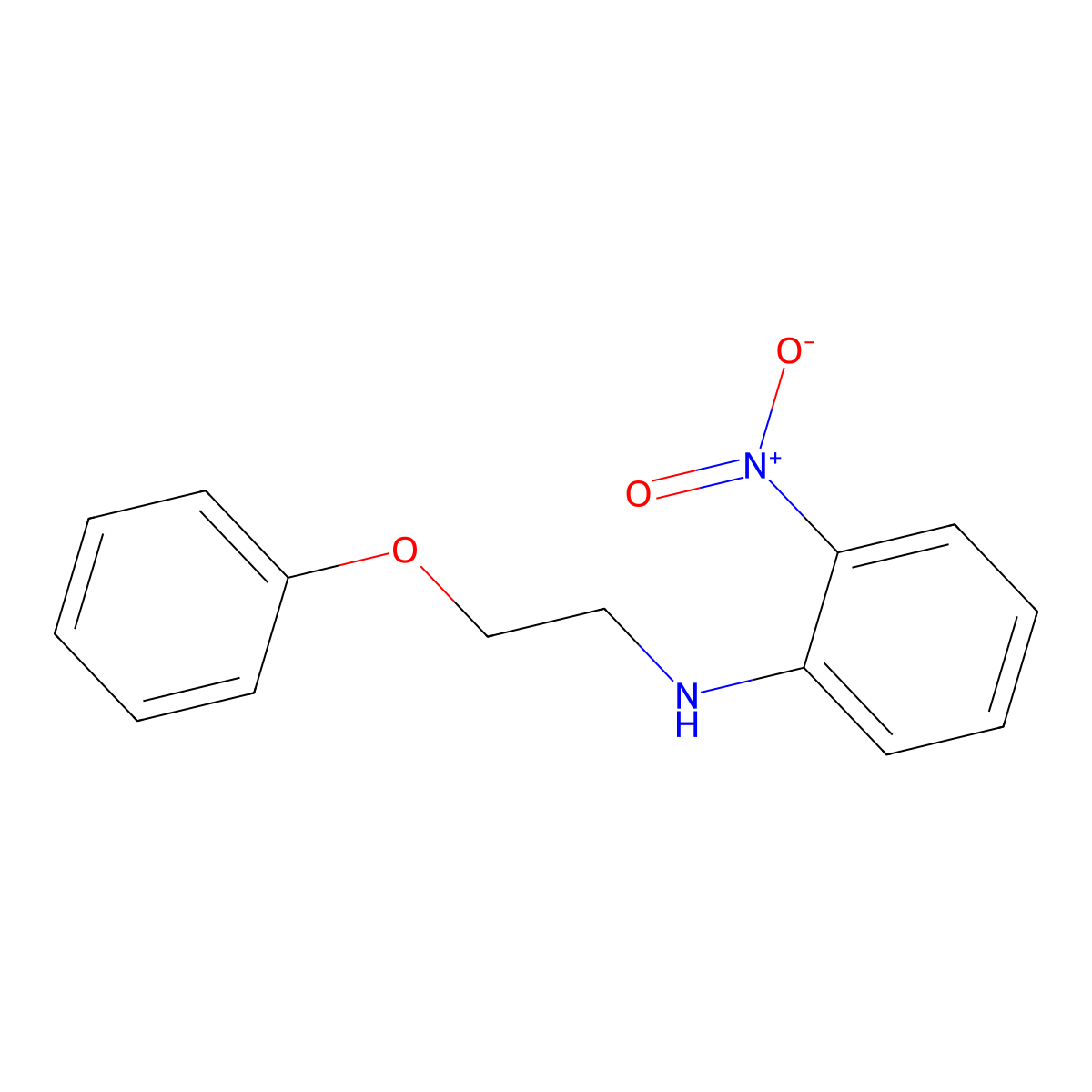 2-Nitro-N-(2-phenoxyethyl)benzenamine molecular structure, CAS 103748-27-2