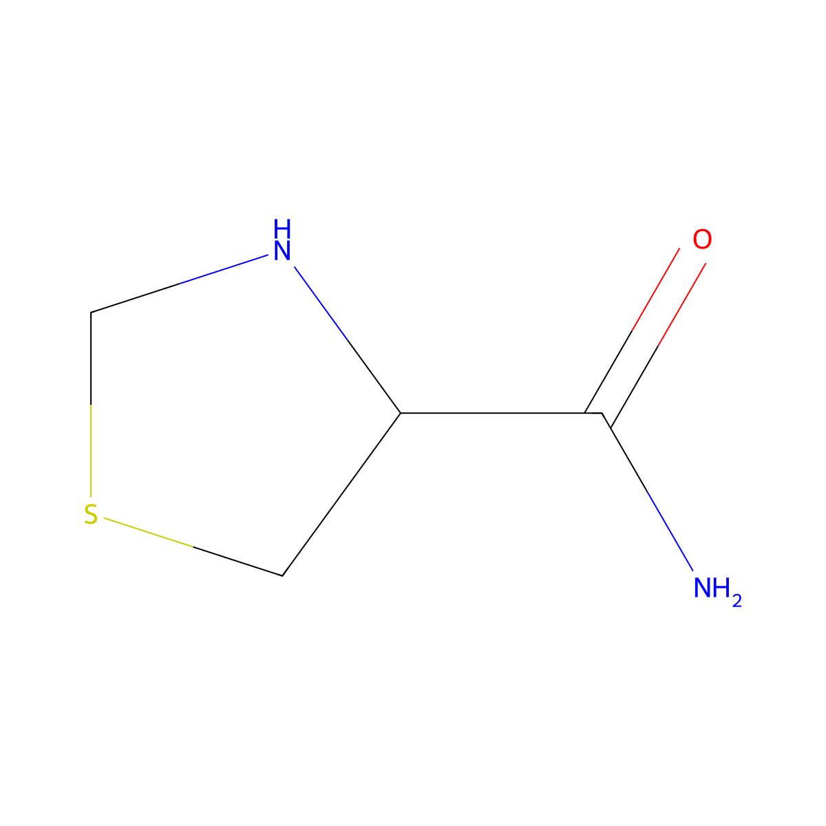 4-Thiazolidinecarboxamide molecular structure, CAS 103749-87-7