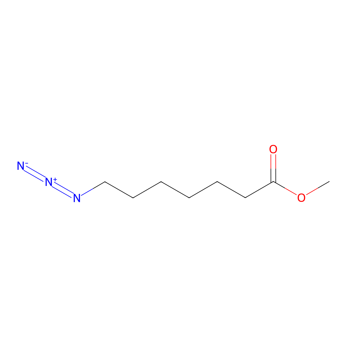 Methyl 7-azidoheptanoate molecular structure, CAS 1037510-76-1