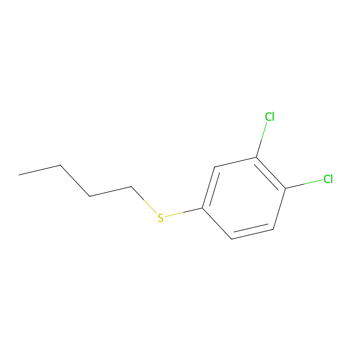 4-(Butylthio)-1,2-dichlorobenZene molecular structure, CAS 103753-70-4