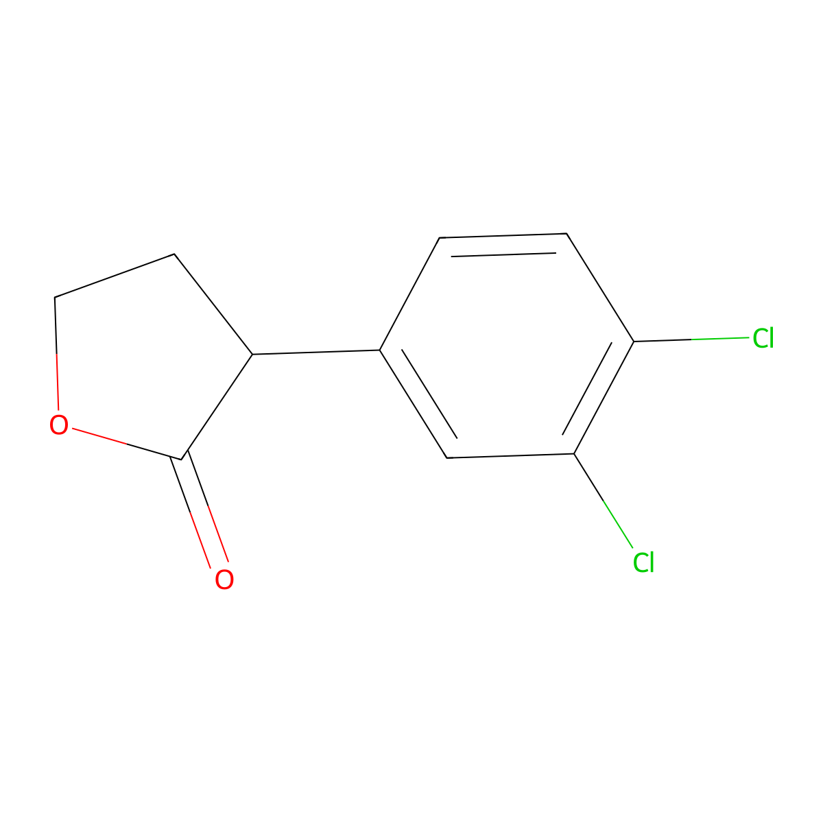 3-(3,4-Dichloro-phenyl)-dihydro-furan-2-one molecular structure, CAS 103753-78-2