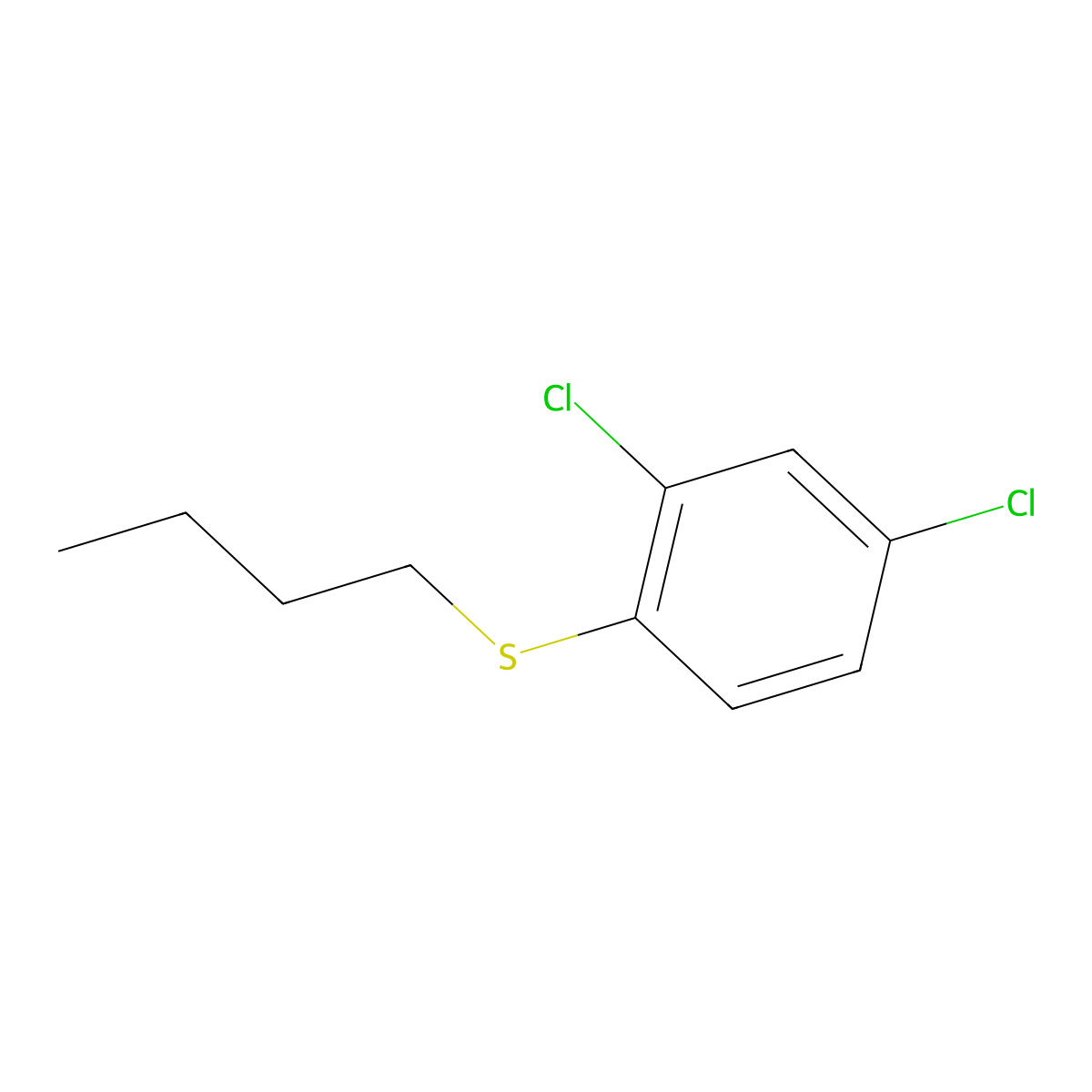 Butyl(2,4-dichlorophenyl)sulfane molecular structure, CAS 103754-34-3