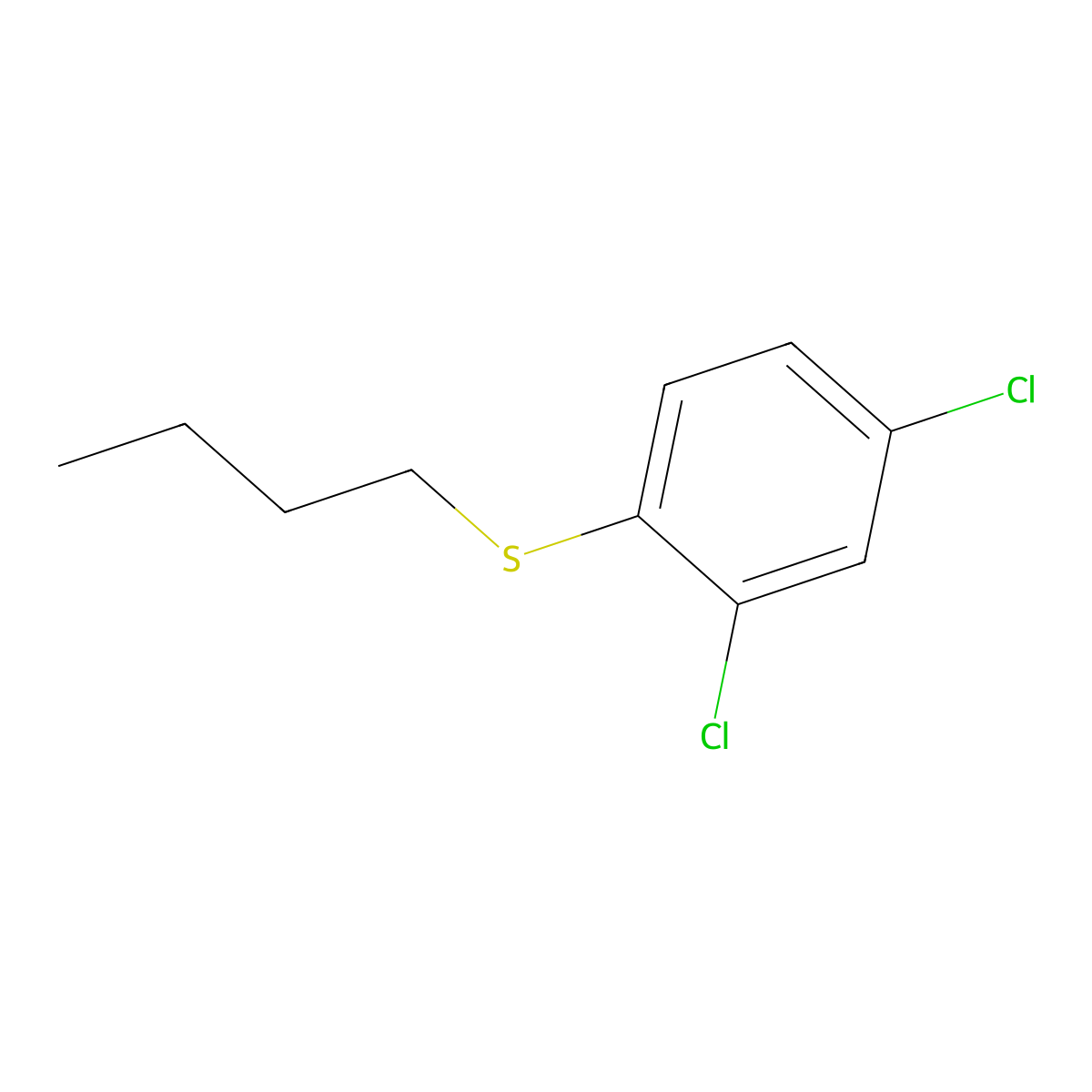 Butyl(2,4-dichlorophenyl)sulfane molecular structure, CAS 103754-34-3