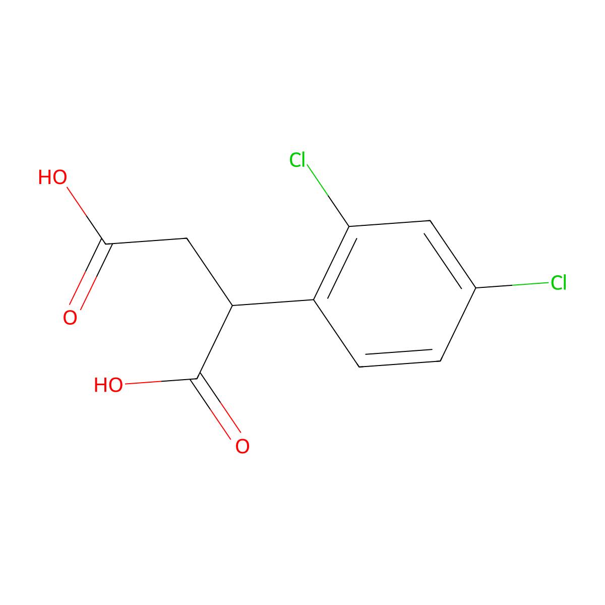 2-(2,4-Dichlorophenyl)succinic acid molecular structure, CAS 103754-45-6