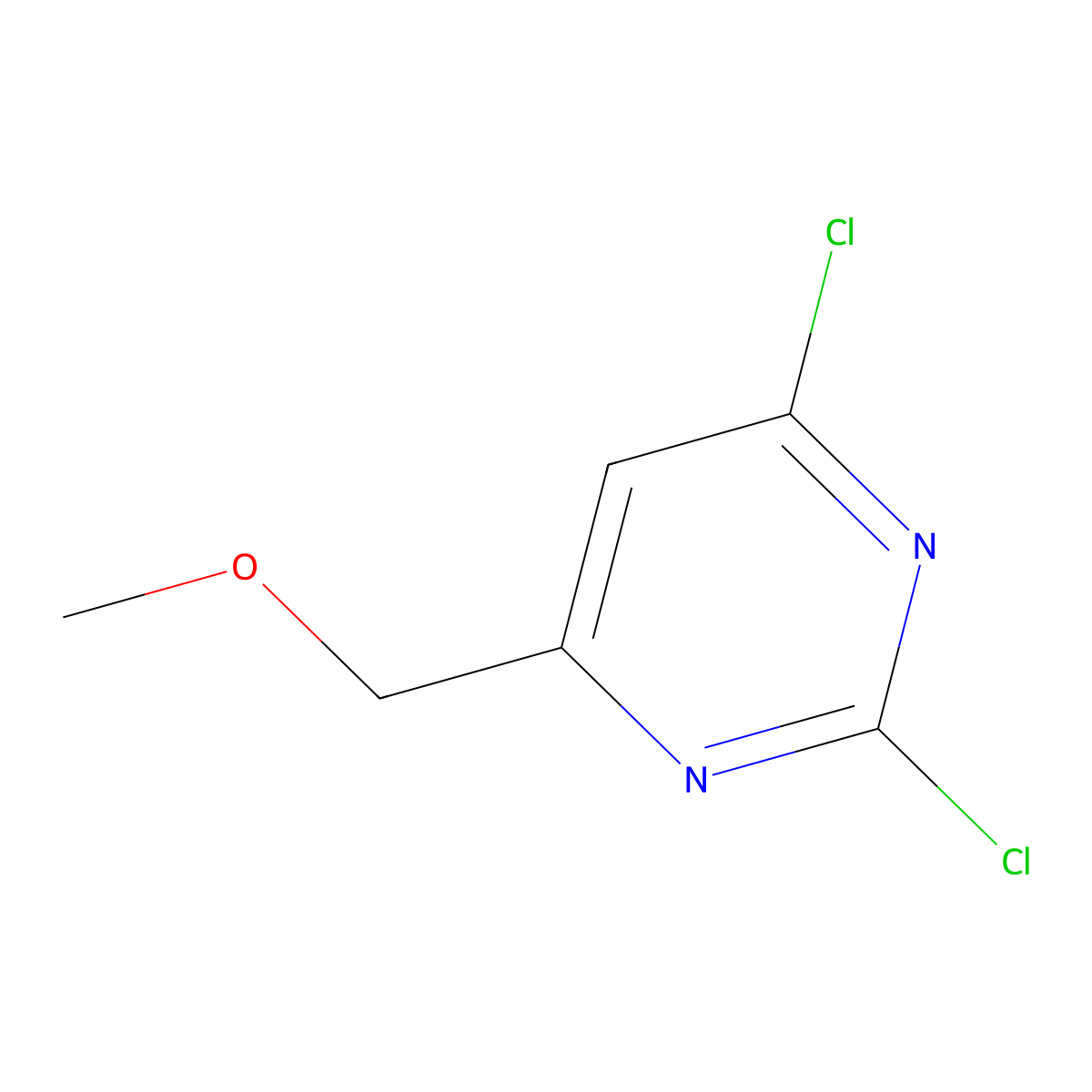 2,4-Dichloro-6-(methoxymethyl)pyrimidine molecular structure, CAS 1037543-27-3