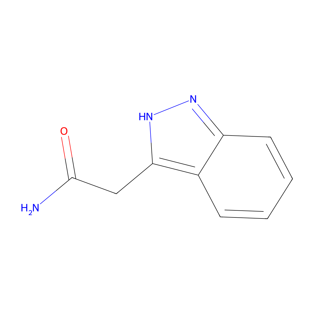 2-(1h-Indazol-3-yl)acetamide molecular structure, CAS 103755-46-0