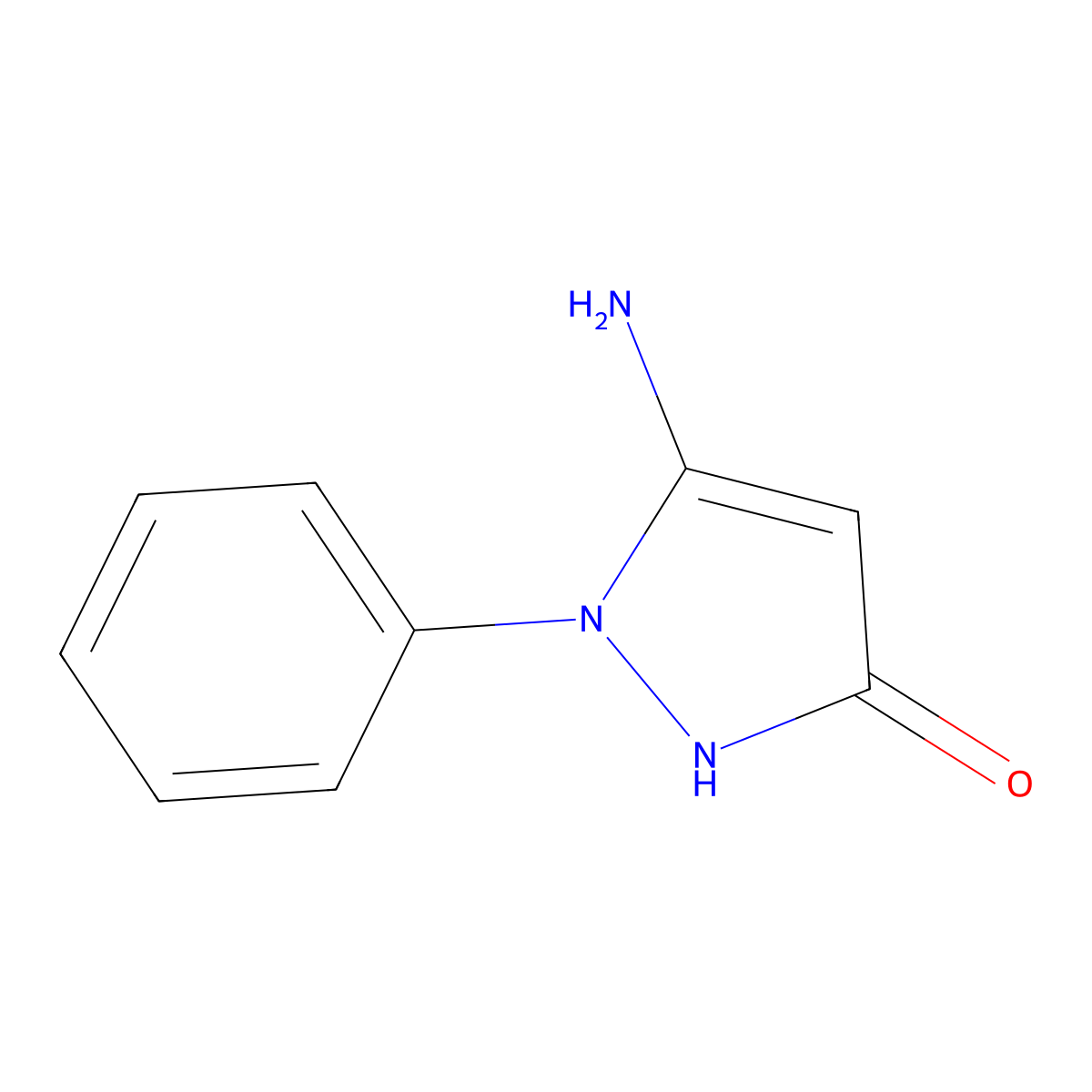 5-amino-1-phenyl-1H-pyrazol-3-ol molecular structure, CAS 103755-56-2