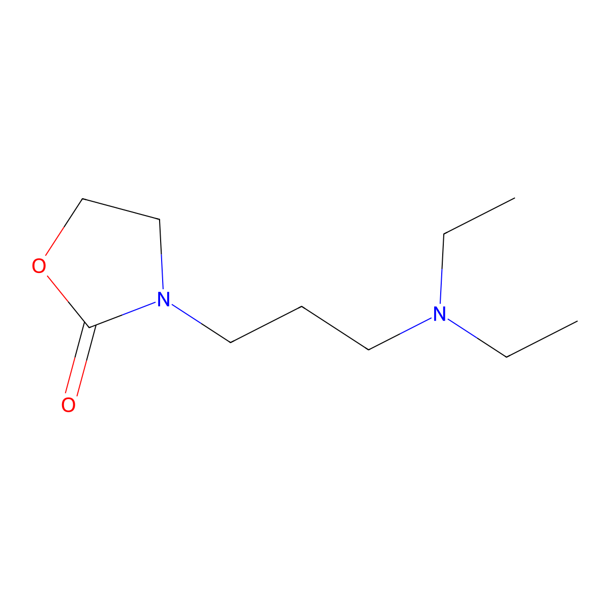 3-(3-(Diethylamino)propyl)-1,3-oxazolidin-2-one molecular structure, CAS 103755-84-6