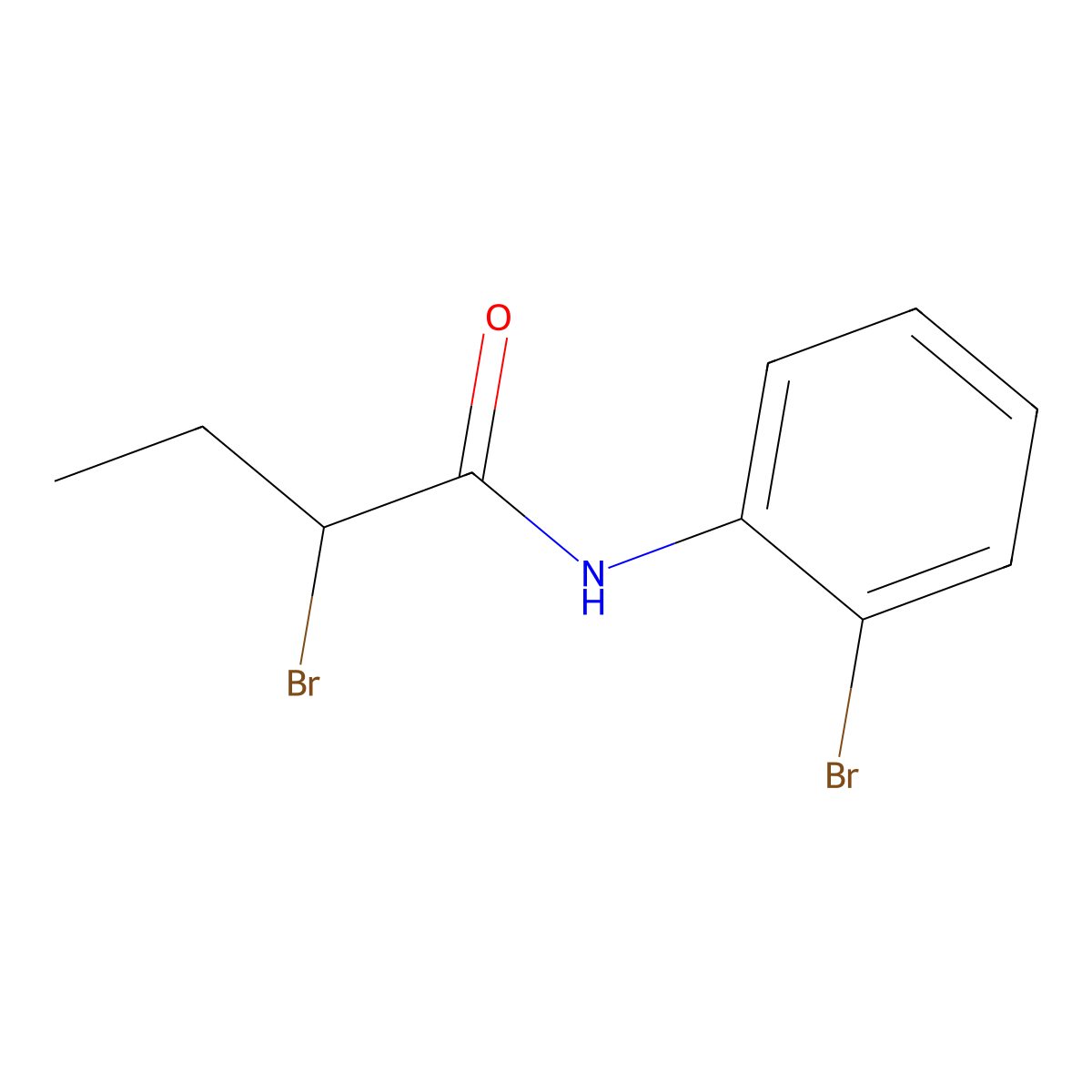 2-Bromo-N-(2-bromophenyl)butanamide molecular structure, CAS 1037586-23-4