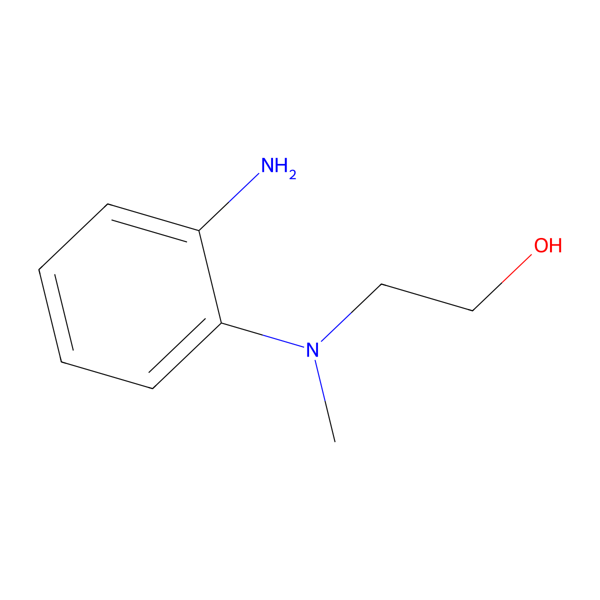 2-[(2-Aminophenyl)(methyl)amino]ethanol molecular structure, CAS 103763-87-7