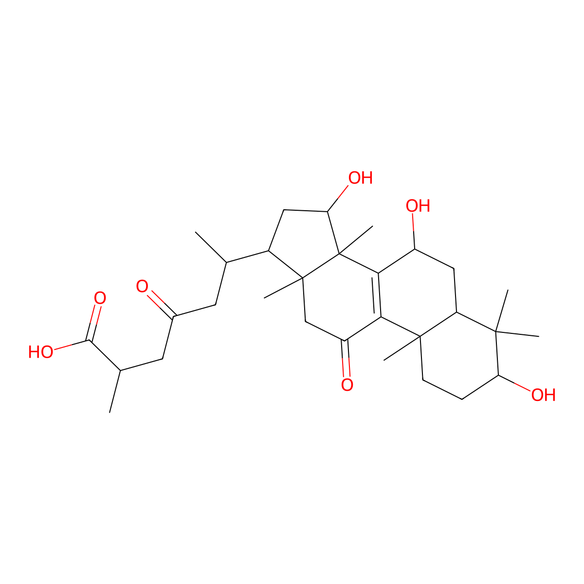 Ganoderic Acid C2 molecular structure, CAS 103773-62-2