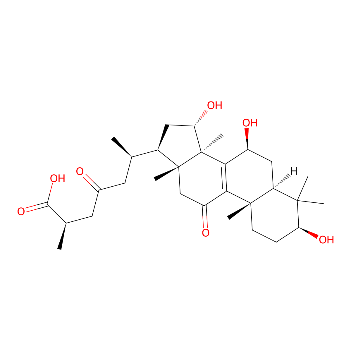 Ganoderic Acid C2 molecular structure, CAS 103773-62-2