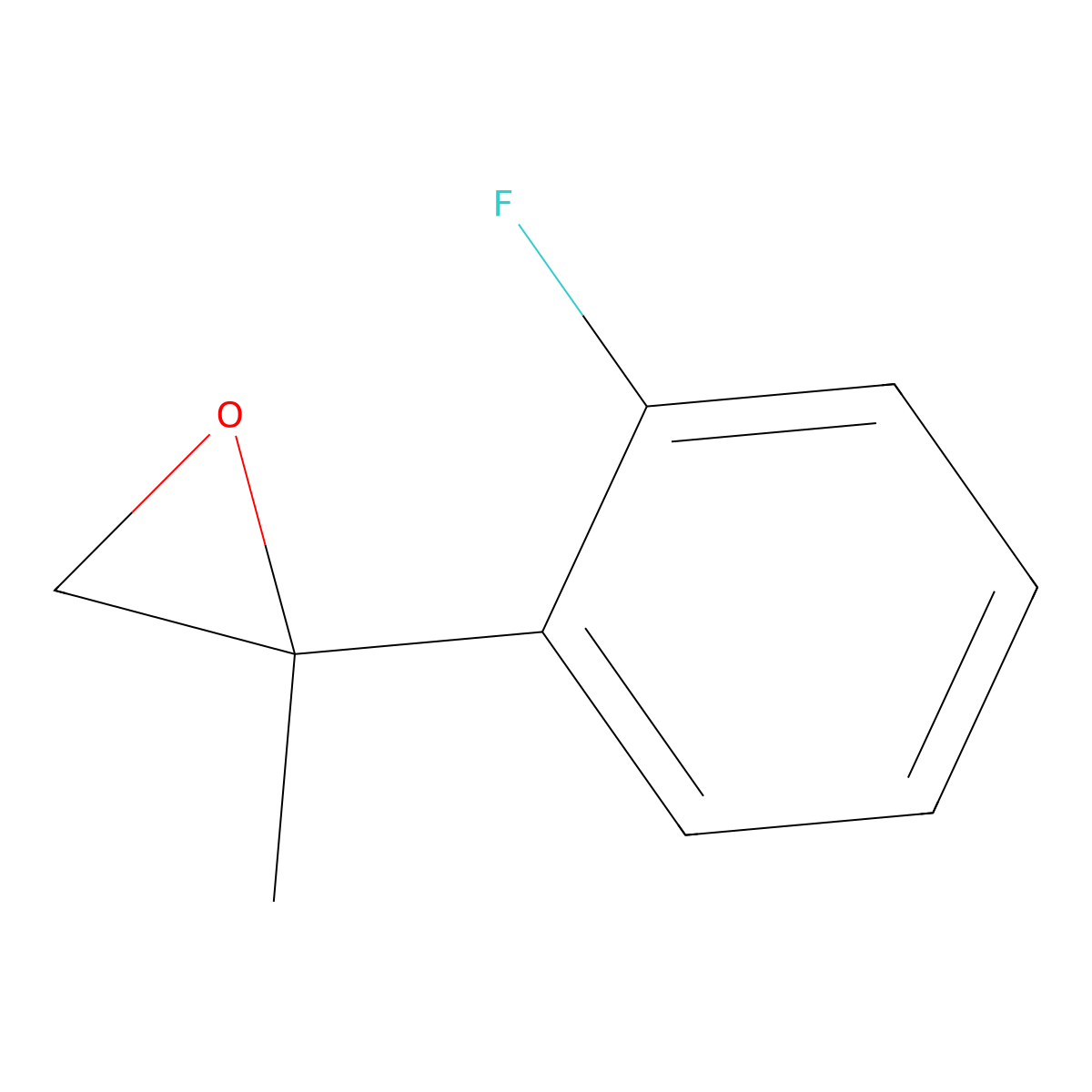 2-(2-Fluorophenyl)-2-methyloxirane molecular structure, CAS 1037739-35-7