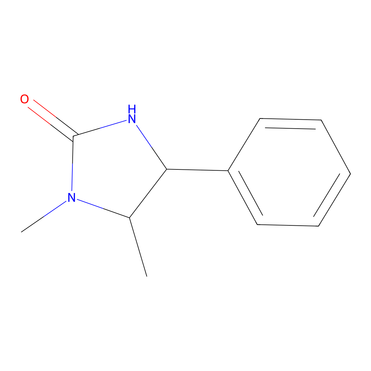 1,5-Dimethyl-4-phenylimidazolidin-2-one molecular structure, CAS 103774-40-9