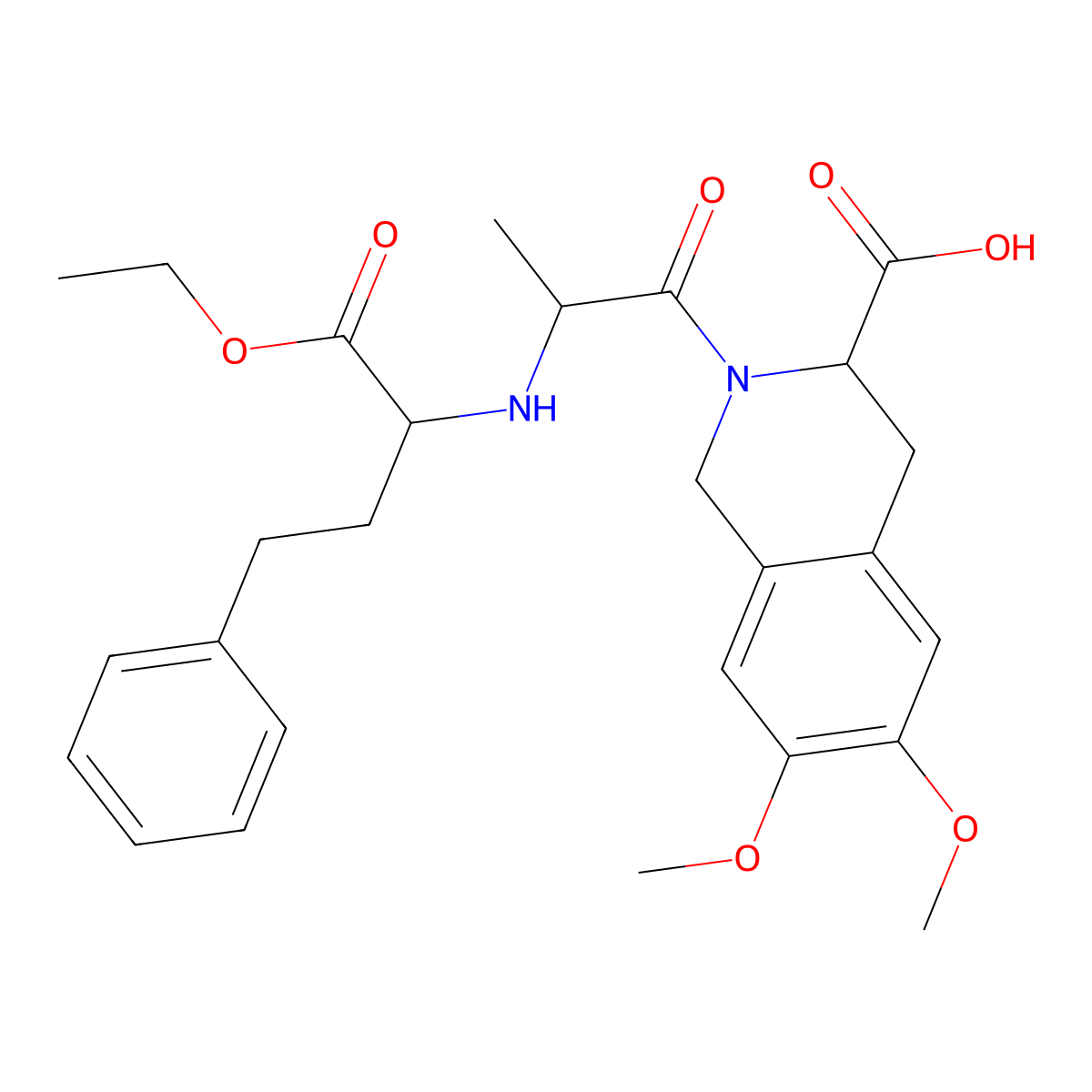 Moexipril molecular structure, CAS 103775-10-6