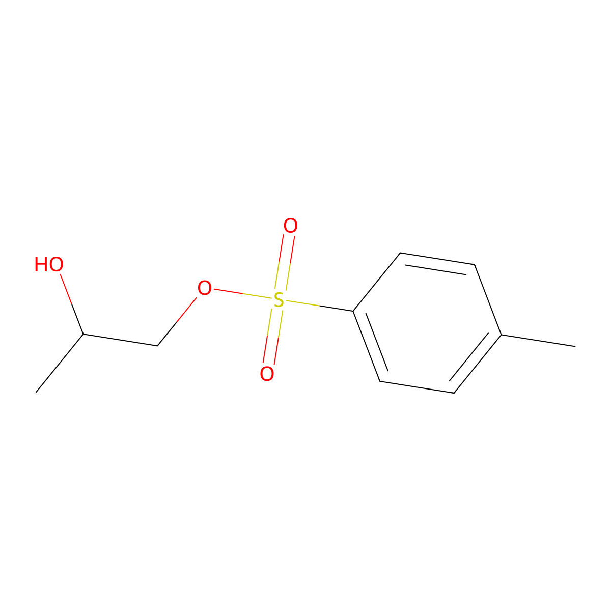 (R)-2-hydroxypropyl 4-methylbenzenesulfonate molecular structure, CAS 103775-61-7