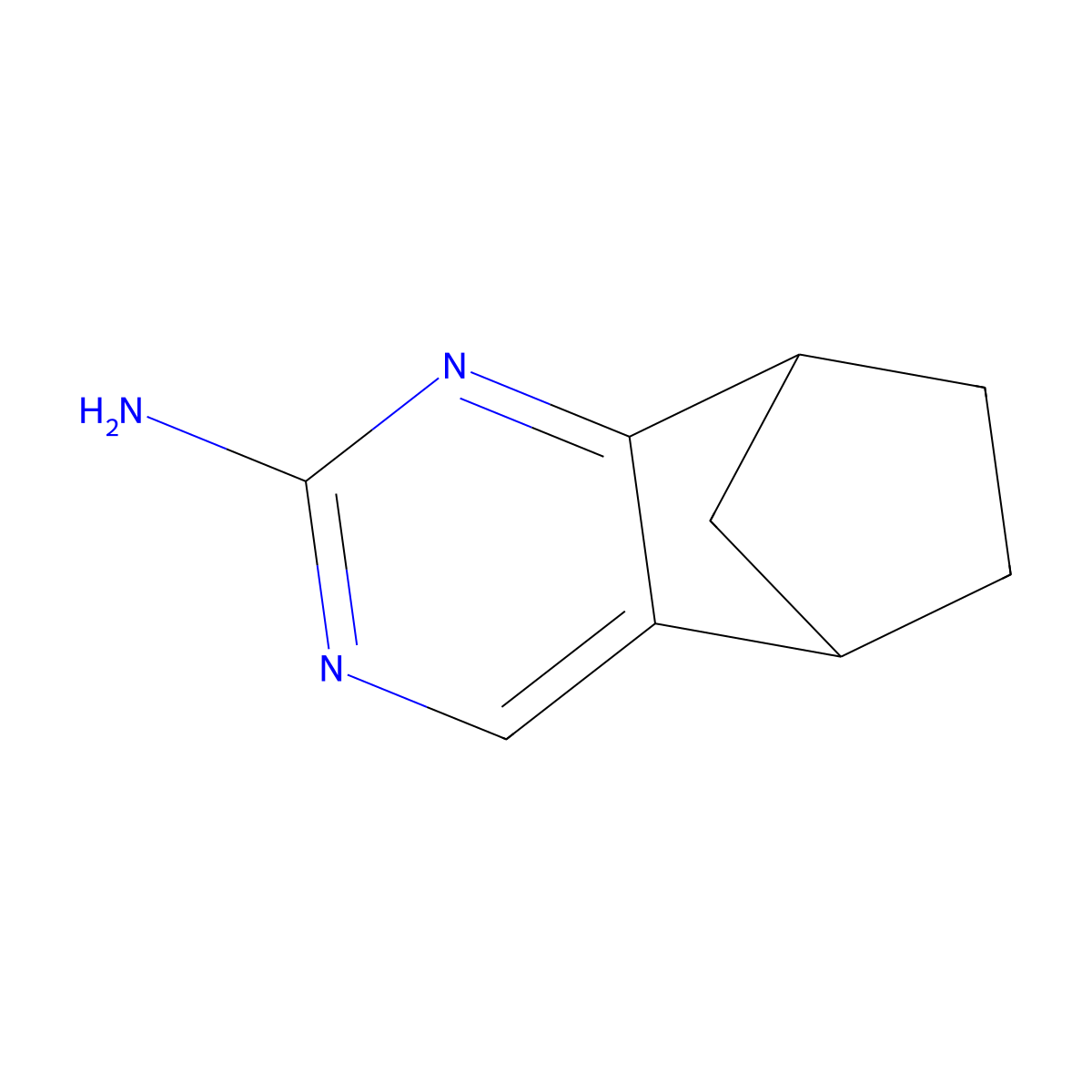 2-Amino-5,8-methano-5,6,7,8-tetrahydroquinazoline molecular structure, CAS 1037776-00-3