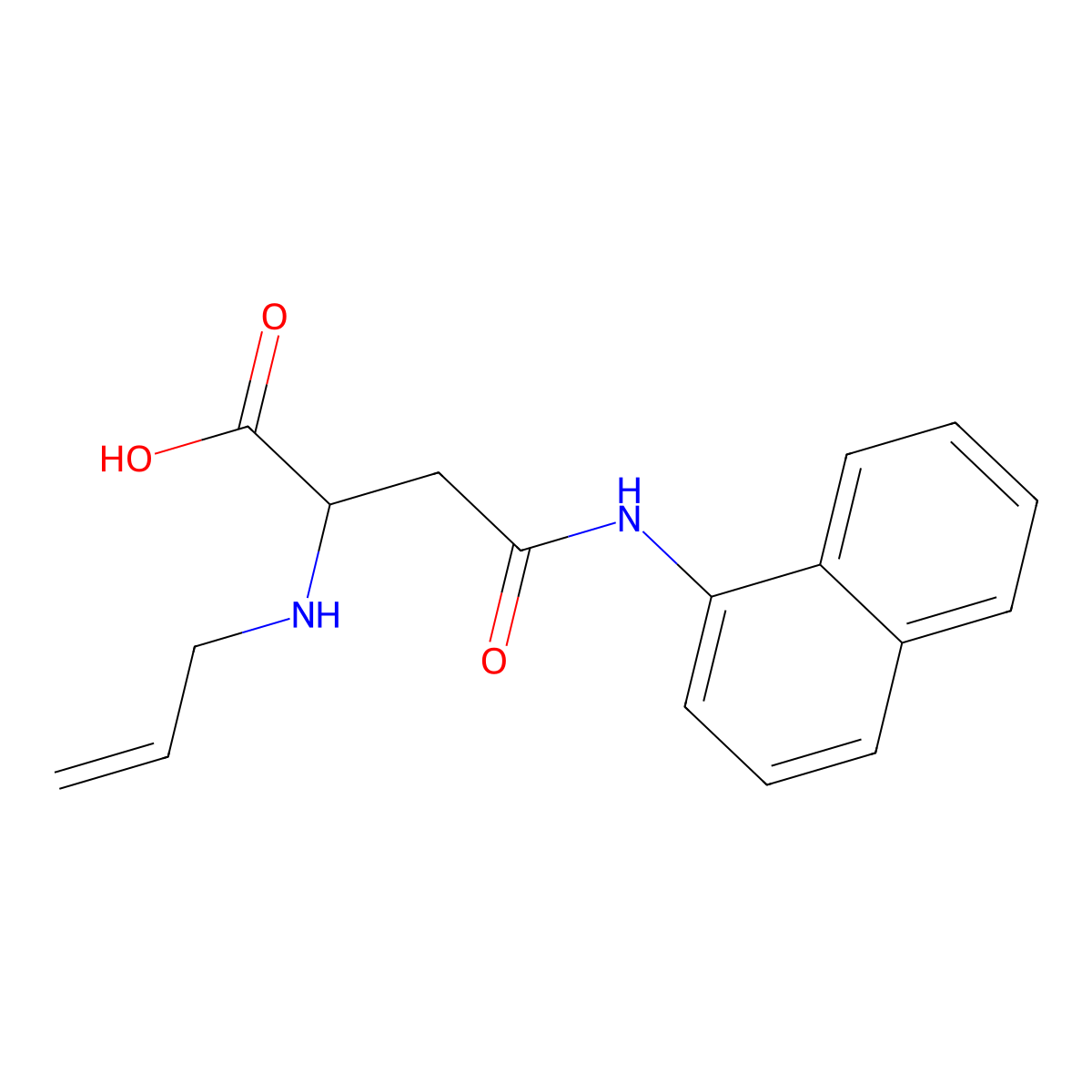 2-(Allylamino)-4-(naphthalen-1-ylamino)-4-oxobutanoic acid molecular structure, CAS 1037780-67-8