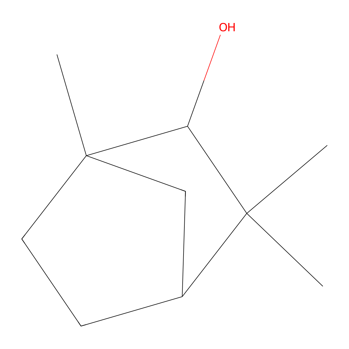 Fenchol molecular structure, CAS 10378-33-3