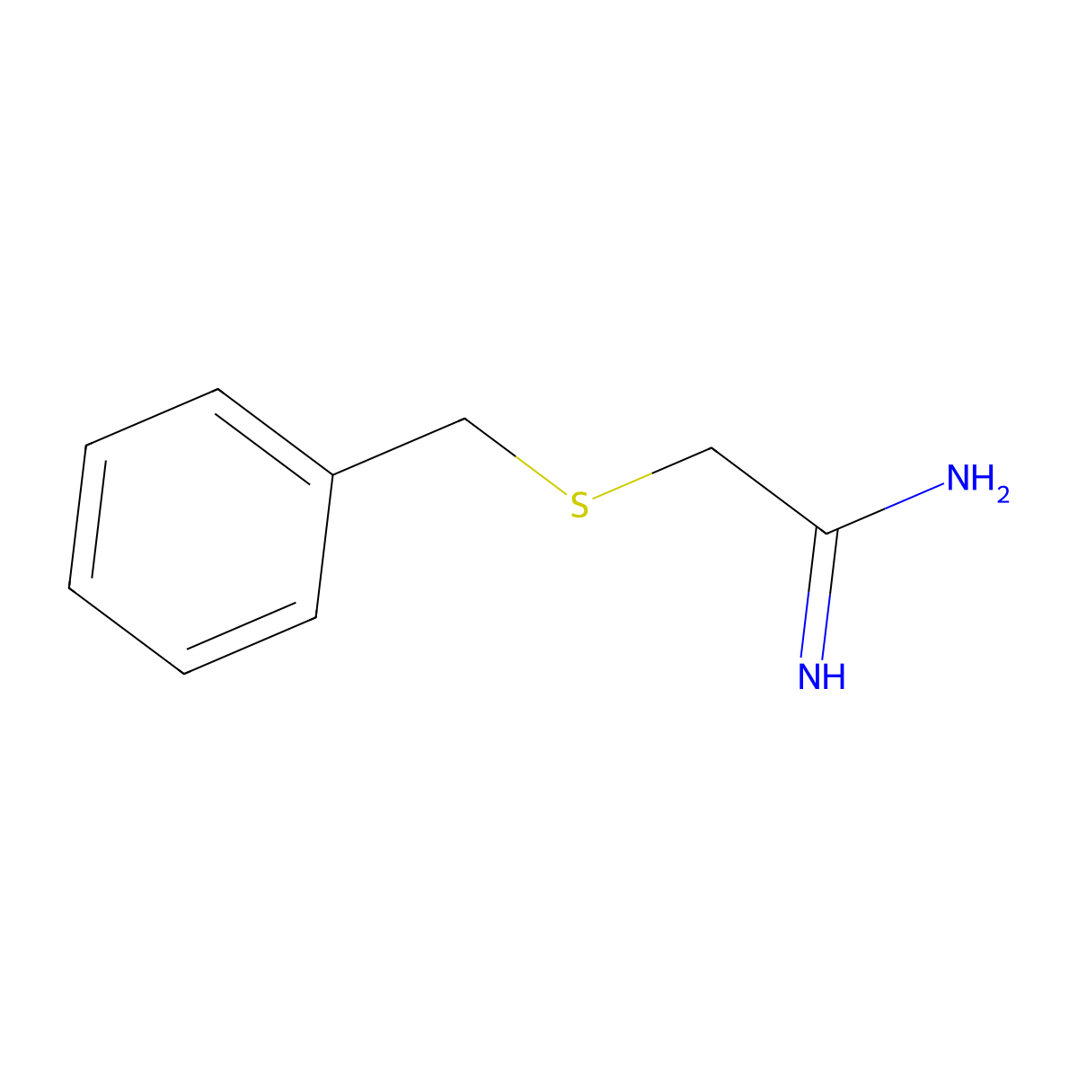 2-(Benzylthio)acetamidine molecular structure, CAS 10378-69-5