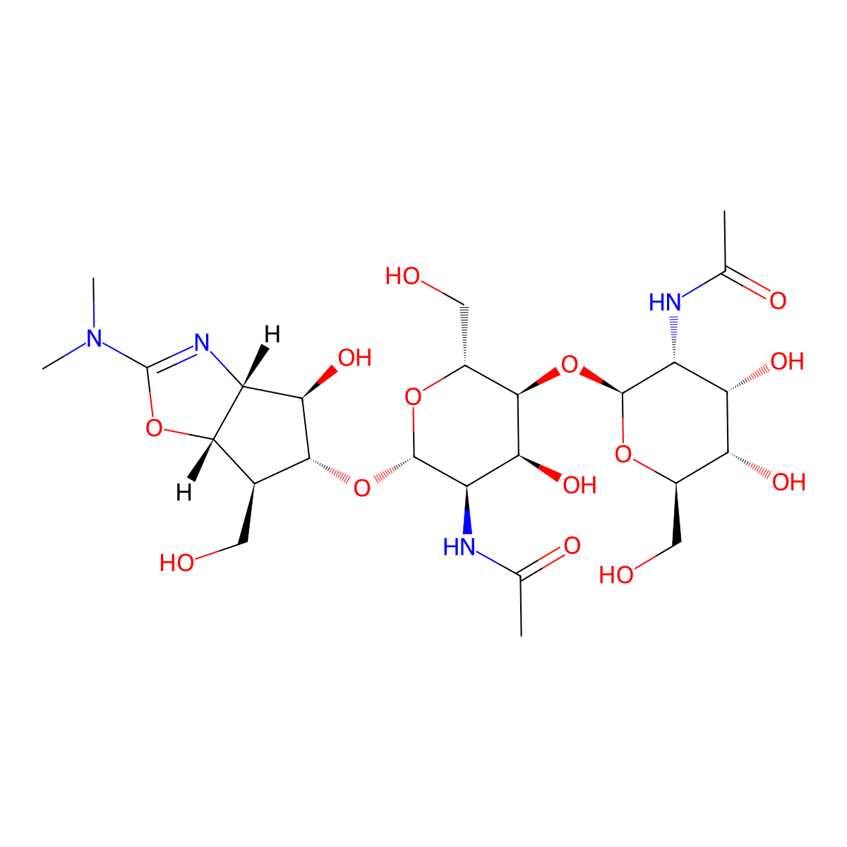 Allosamidin molecular structure, CAS 103782-08-7