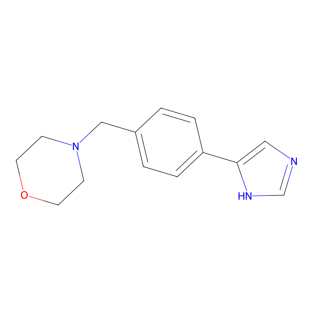 4-{[4-(1h-Imidazol-4-yl)phenyl]methyl}morpholine molecular structure, CAS 1037828-62-8