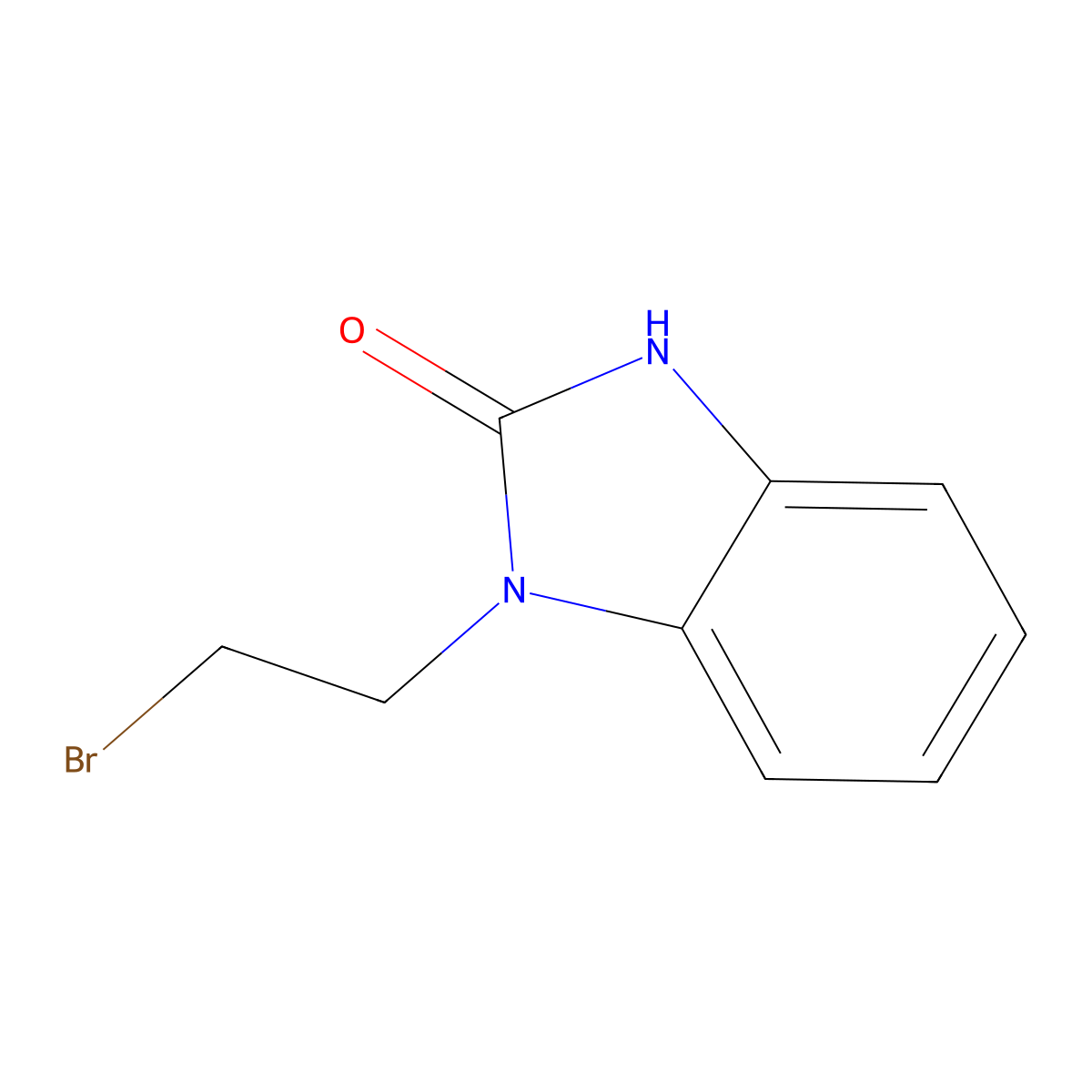 1-(2-bromoethyl)-1,3-dihydro-2H-Benzimidazol-2-one molecular structure, CAS 103784-03-8