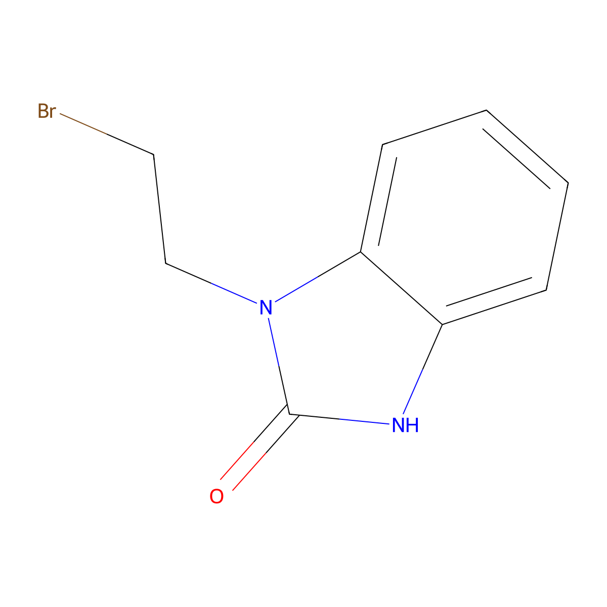 1-(2-bromoethyl)-1,3-dihydro-2H-Benzimidazol-2-one molecular structure, CAS 103784-03-8