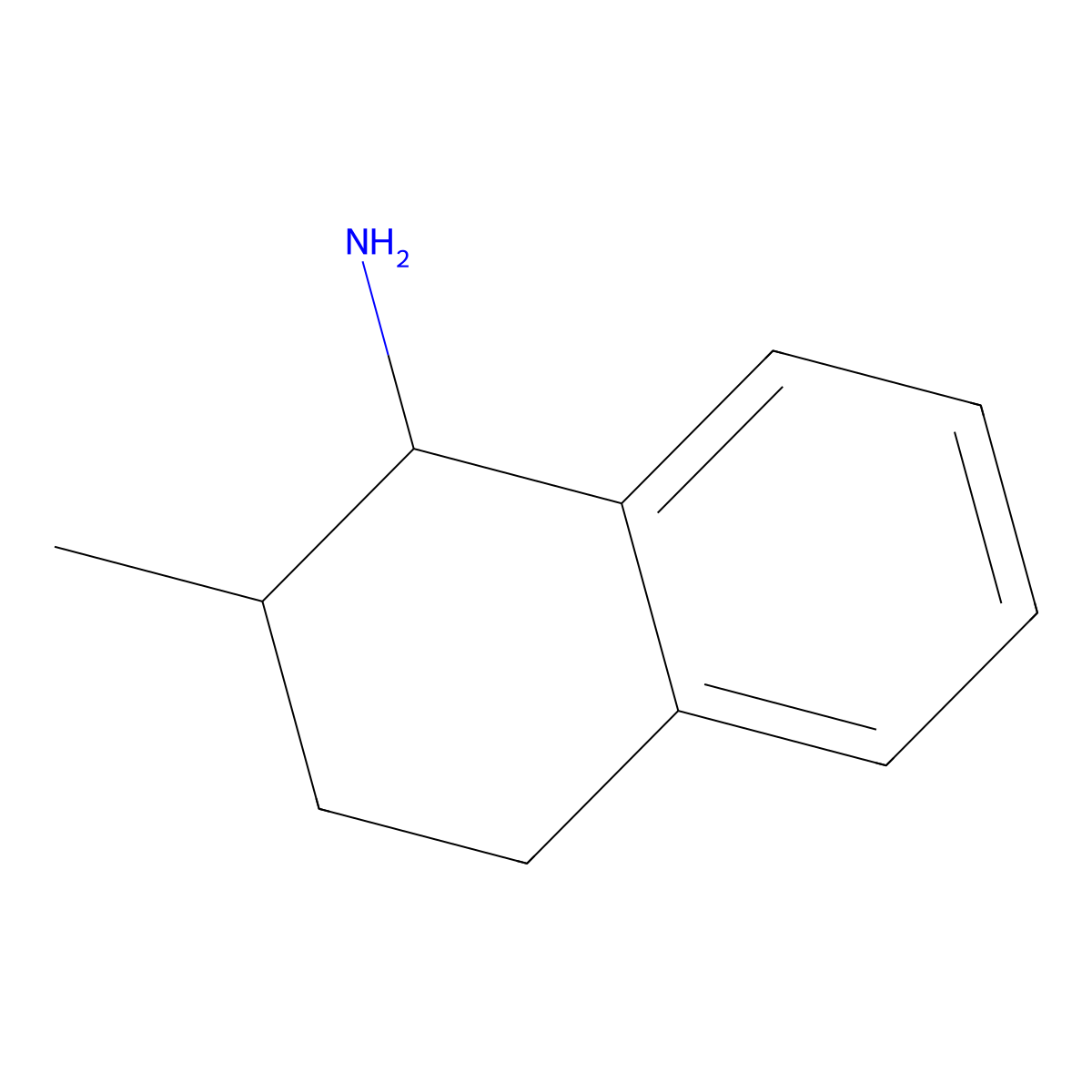 2-Methyl-1,2,3,4-tetrahydronaphthalen-1-amine molecular structure, CAS 103791-10-2