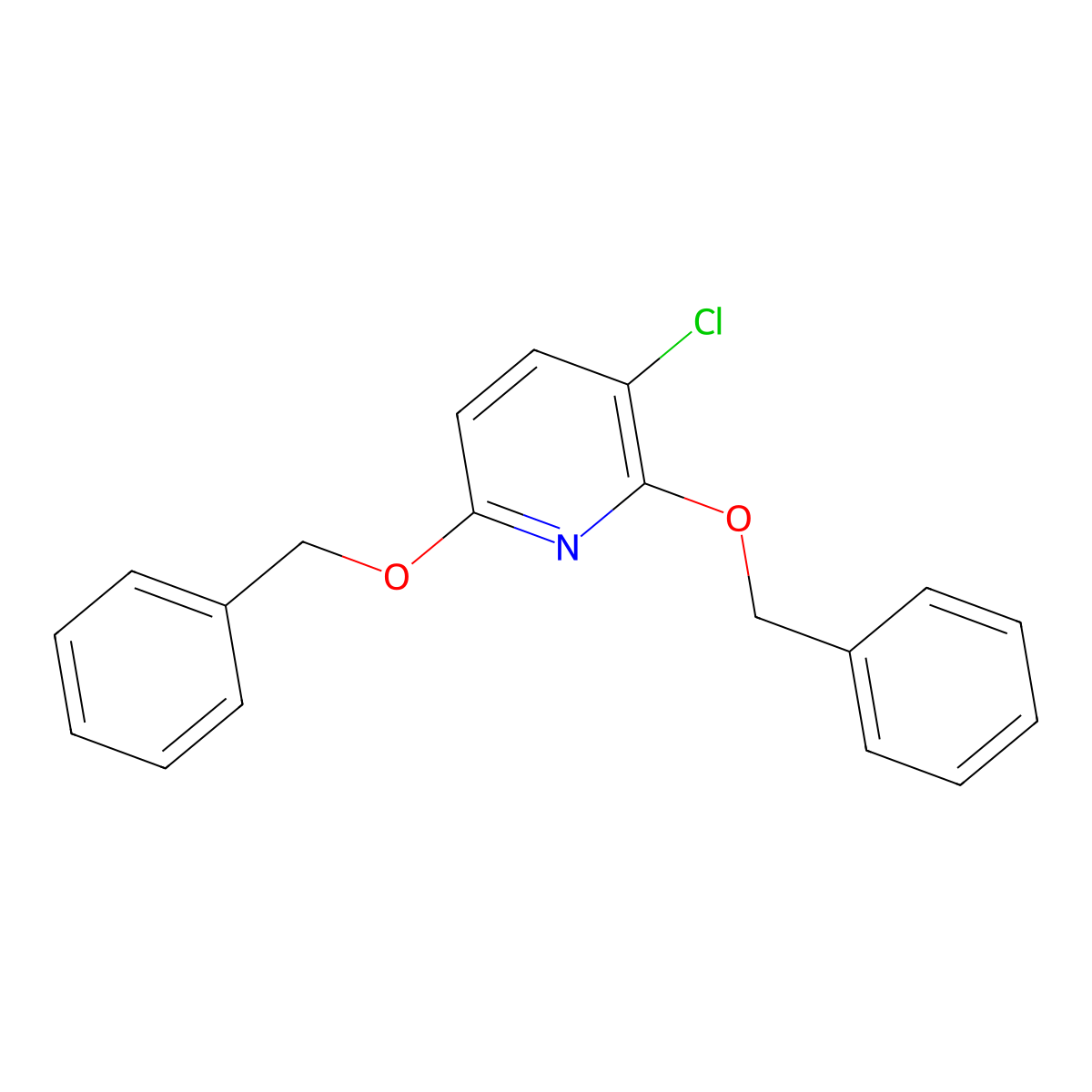 2,6-Bis(benzyloxy)-3-chloropyridine molecular structure, CAS 103792-79-6