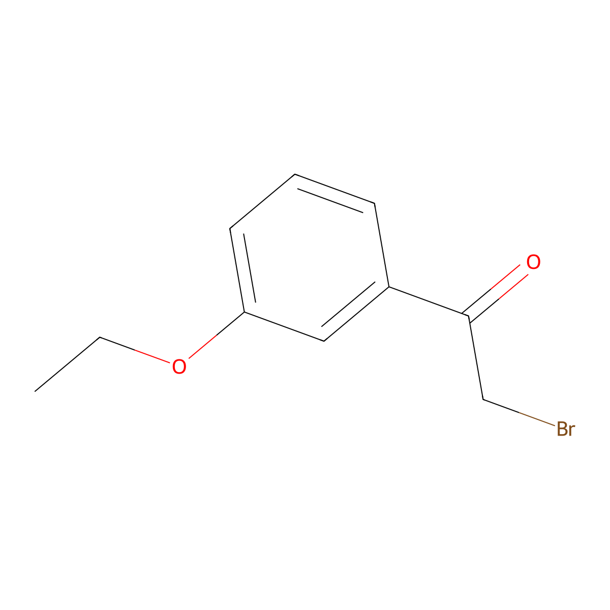 Ethanone, 2-bromo-1-(3-ethoxyphenyl)- molecular structure, CAS 103793-40-4